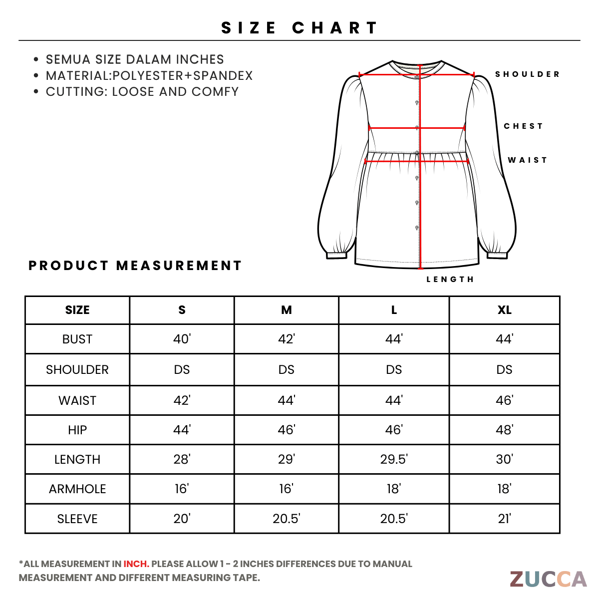 KANGKUNG RAELINA MODERN POLKA RELAXED BLOUSE - C1076