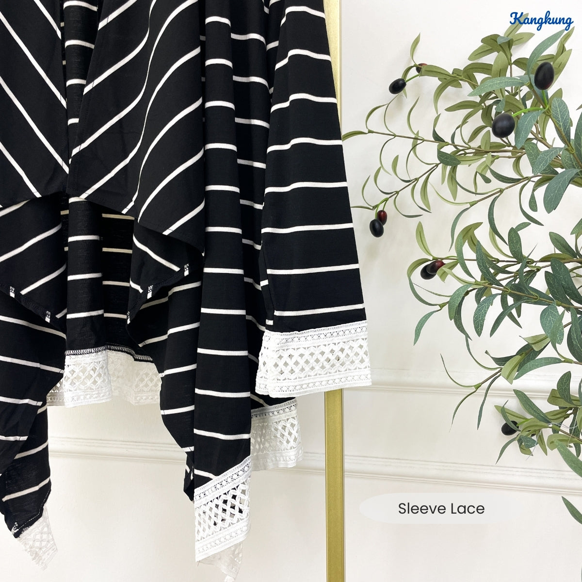 KANGKUNG FAKIRA STRIPE PATTERN LONG OPEN CARDIGAN - C1081