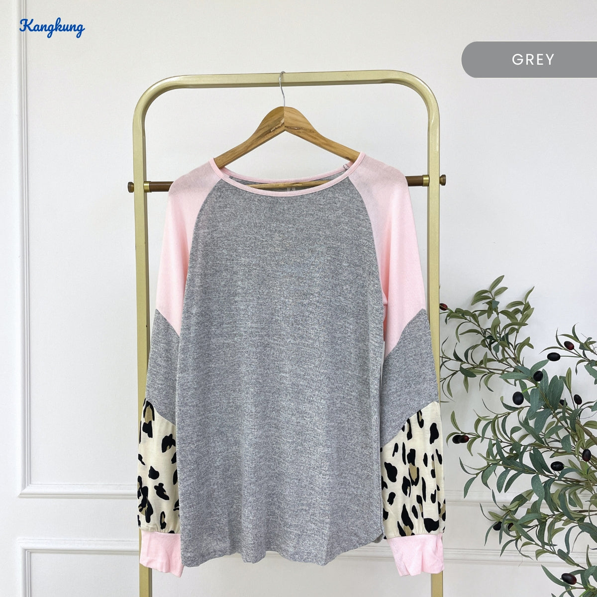 KANGKUNG DILIA KASUAL WOMEN SHIRT LONG SLEEVE - C1082 (517)