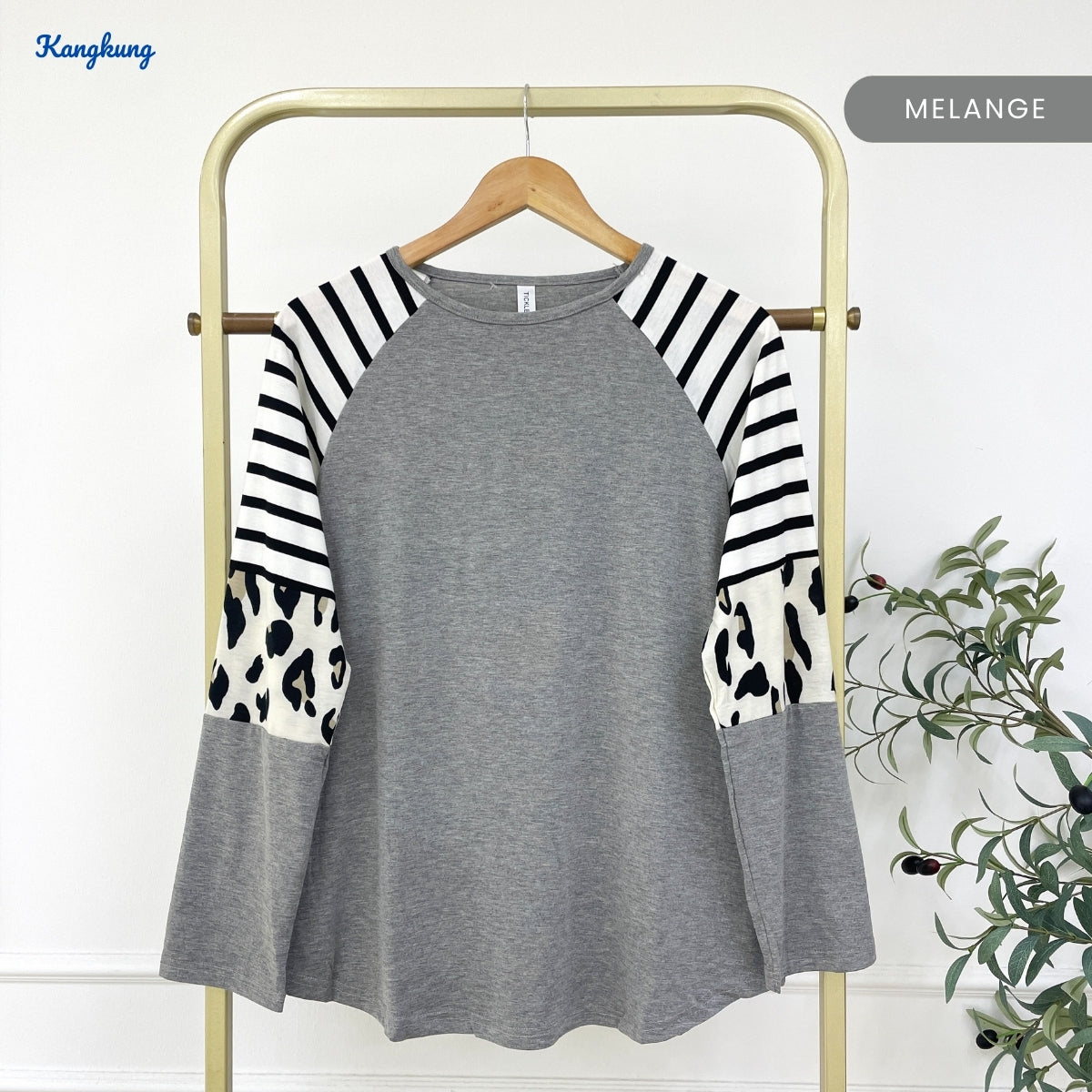 KANGKUNG MALINDA WOMEN KASUAL PLAIN SHIRT LONG SLEEVE - C1086