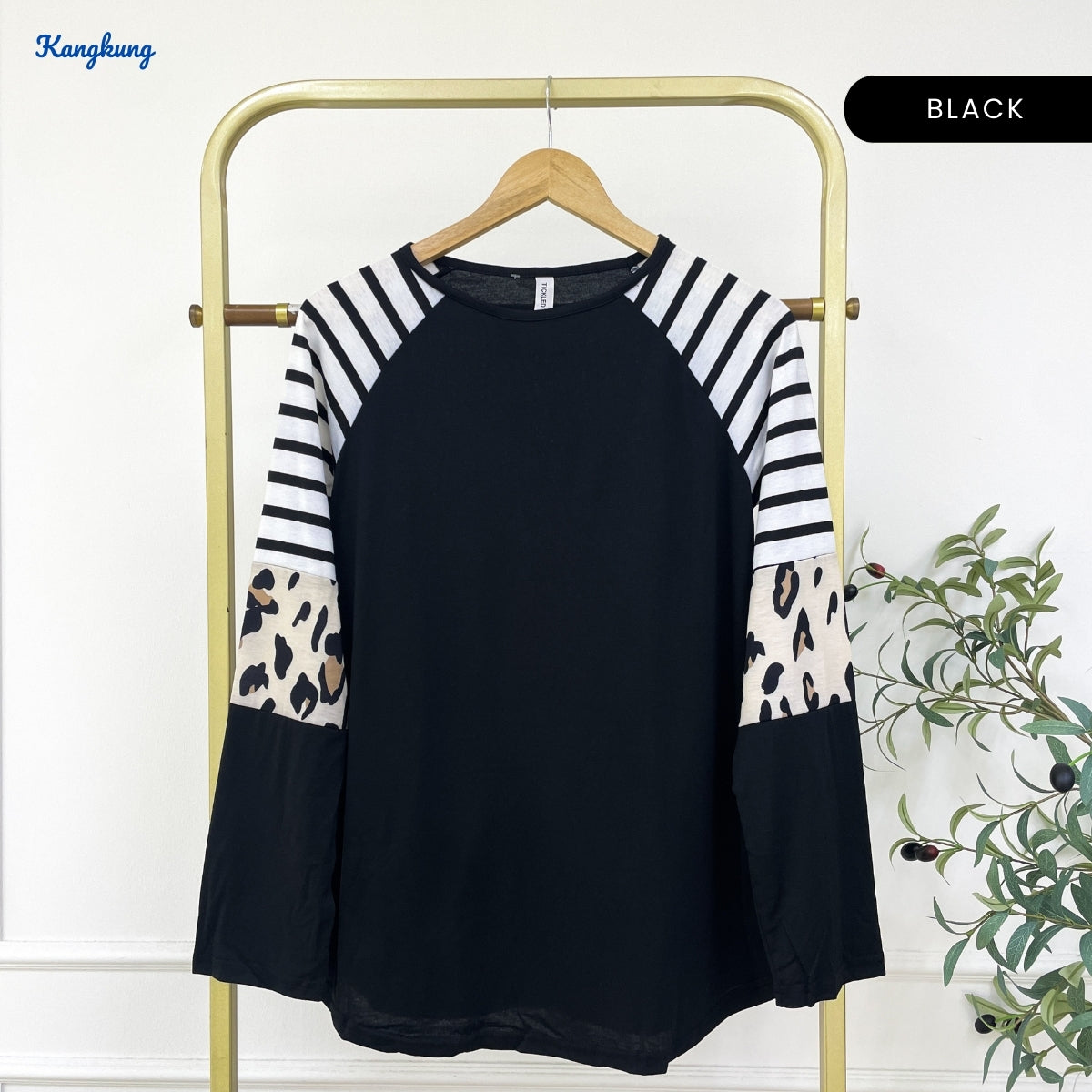 KANGKUNG MALINDA WOMEN KASUAL PLAIN SHIRT LONG SLEEVE - C1086