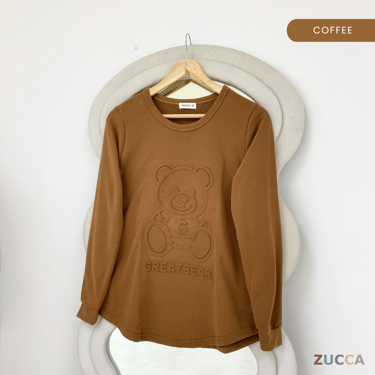 ZUCCA HERISA KEMEJA LENGAN PANJANG YANG SELESA - MA007