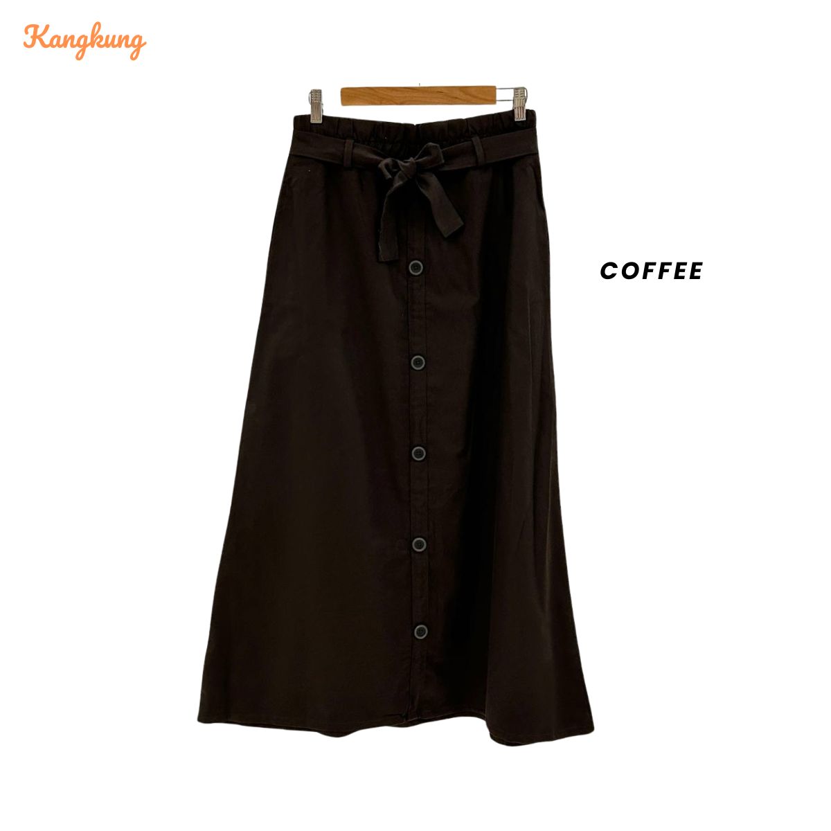 KANGKUNG SKIRT KAPAS BERBUTANG UNTUK WANITA - KK006