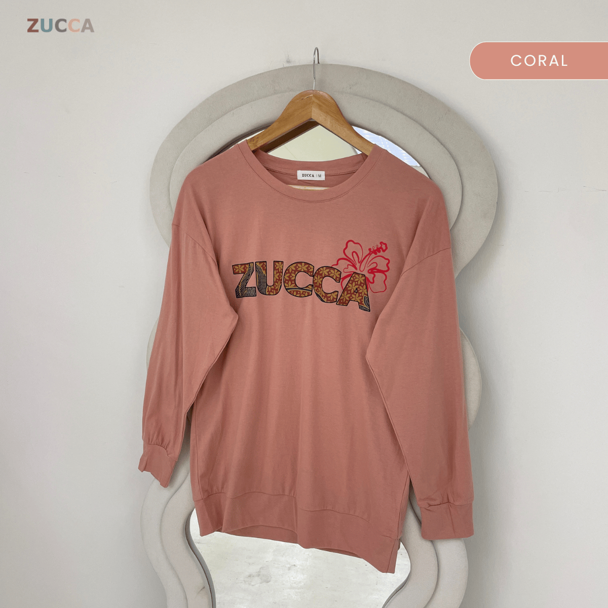 ZUCCA ALANA FLORAL BATIK LONG SLEEVE TOP - MA270