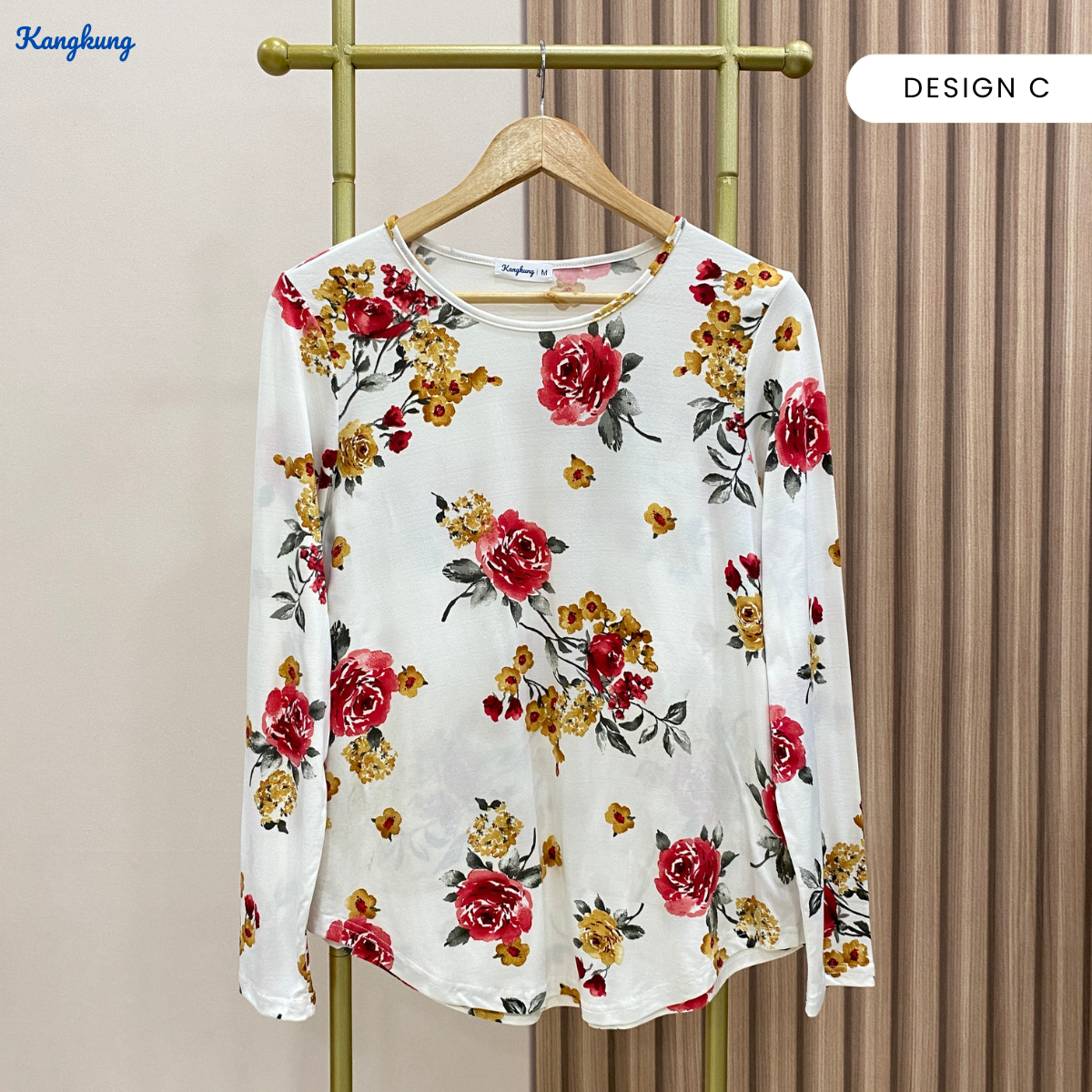 KANGKUNG MAZNA BLOUSE KASUAL WANITA CORAK GRAFIK – KK100