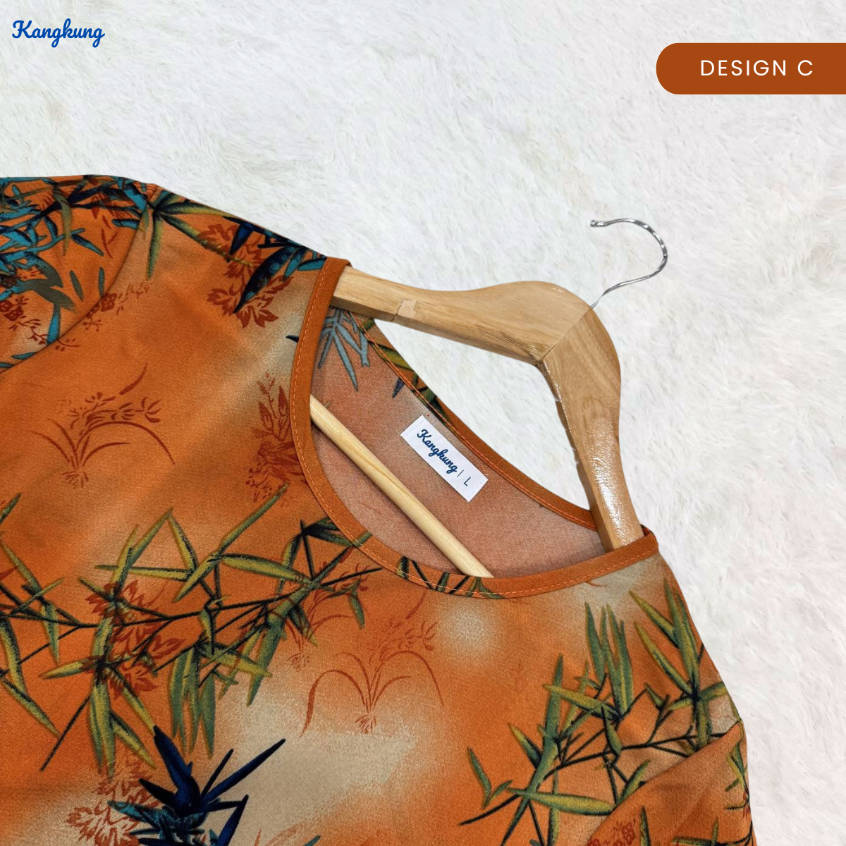 KANGKUNG MELATI BLOUSE WANITA CORAK CAMPUR - KK101