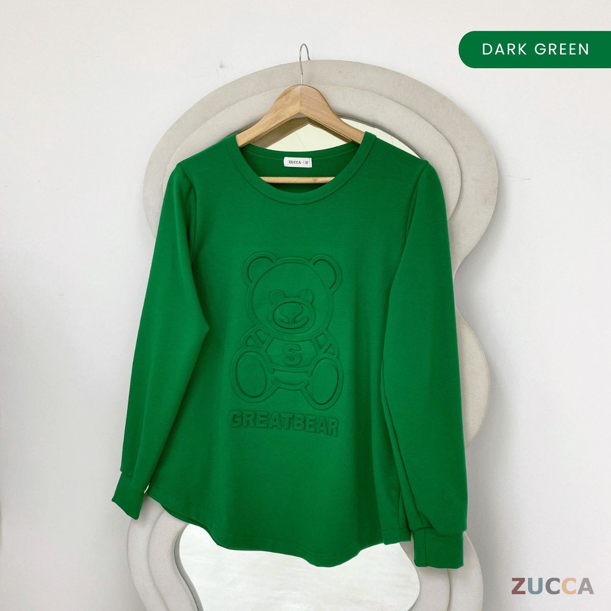 ZUCCA HERISA KEMEJA LENGAN PANJANG YANG SELESA - MA007