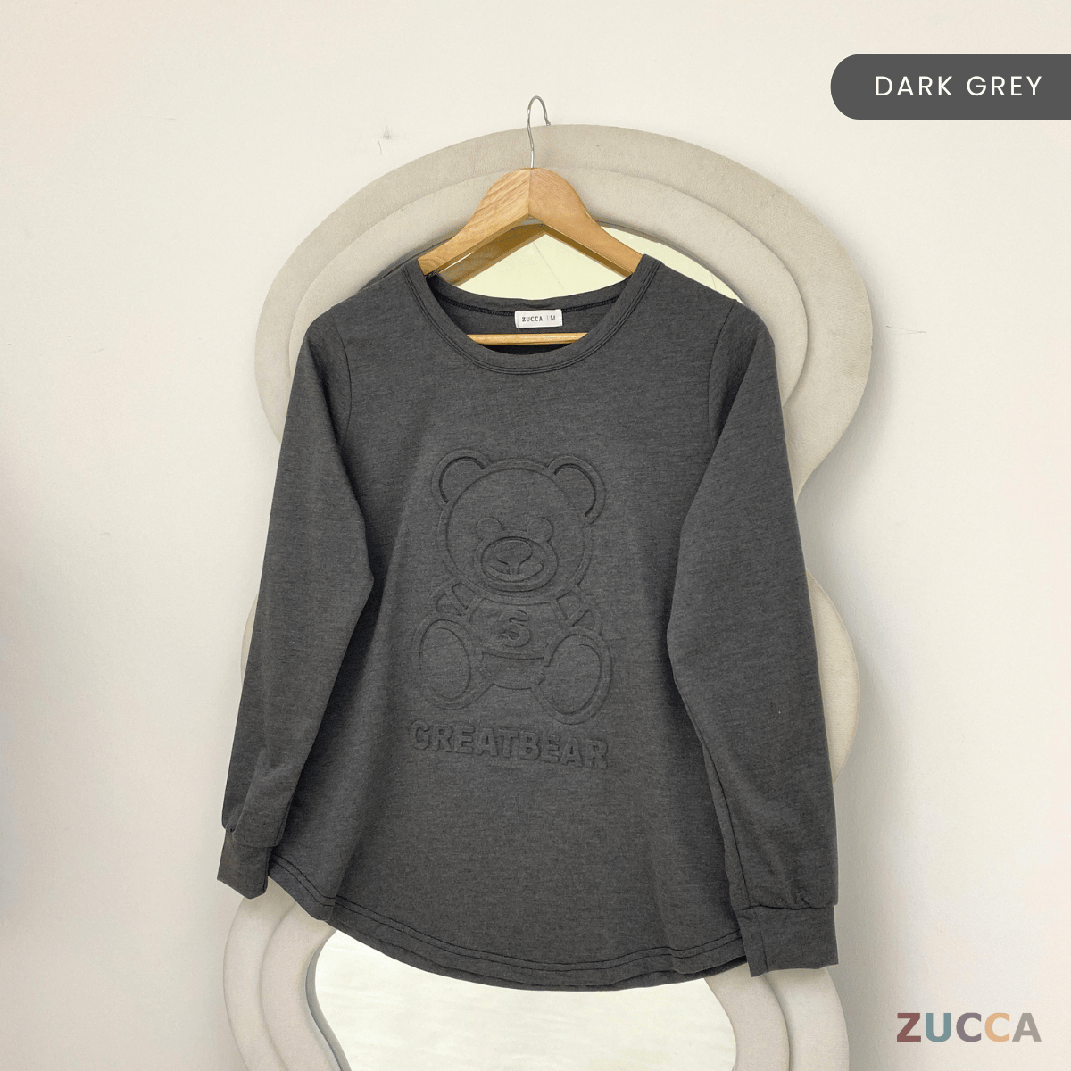 ZUCCA HERISA KEMEJA LENGAN PANJANG YANG SELESA - MA007