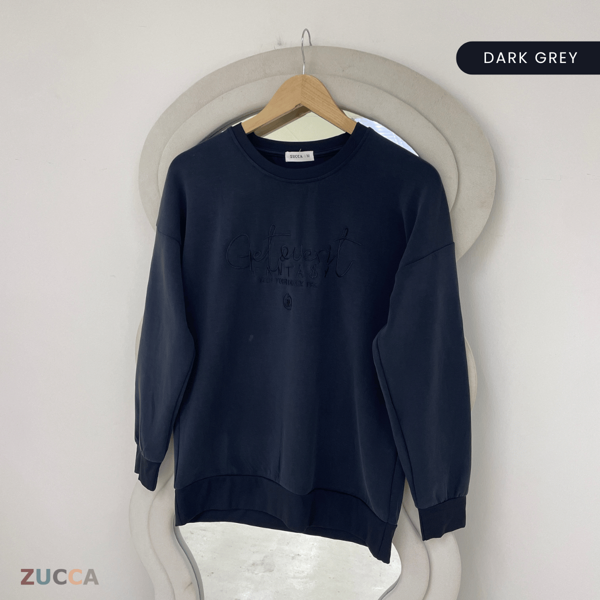 ZUCCA DELISHA EMBROIDERED SWEATSHIRT WOMEN - MA088