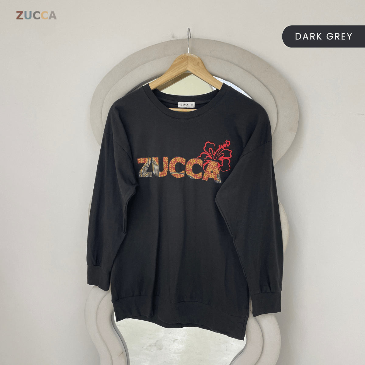 ZUCCA ALANA FLORAL BATIK LONG SLEEVE TOP - MA270
