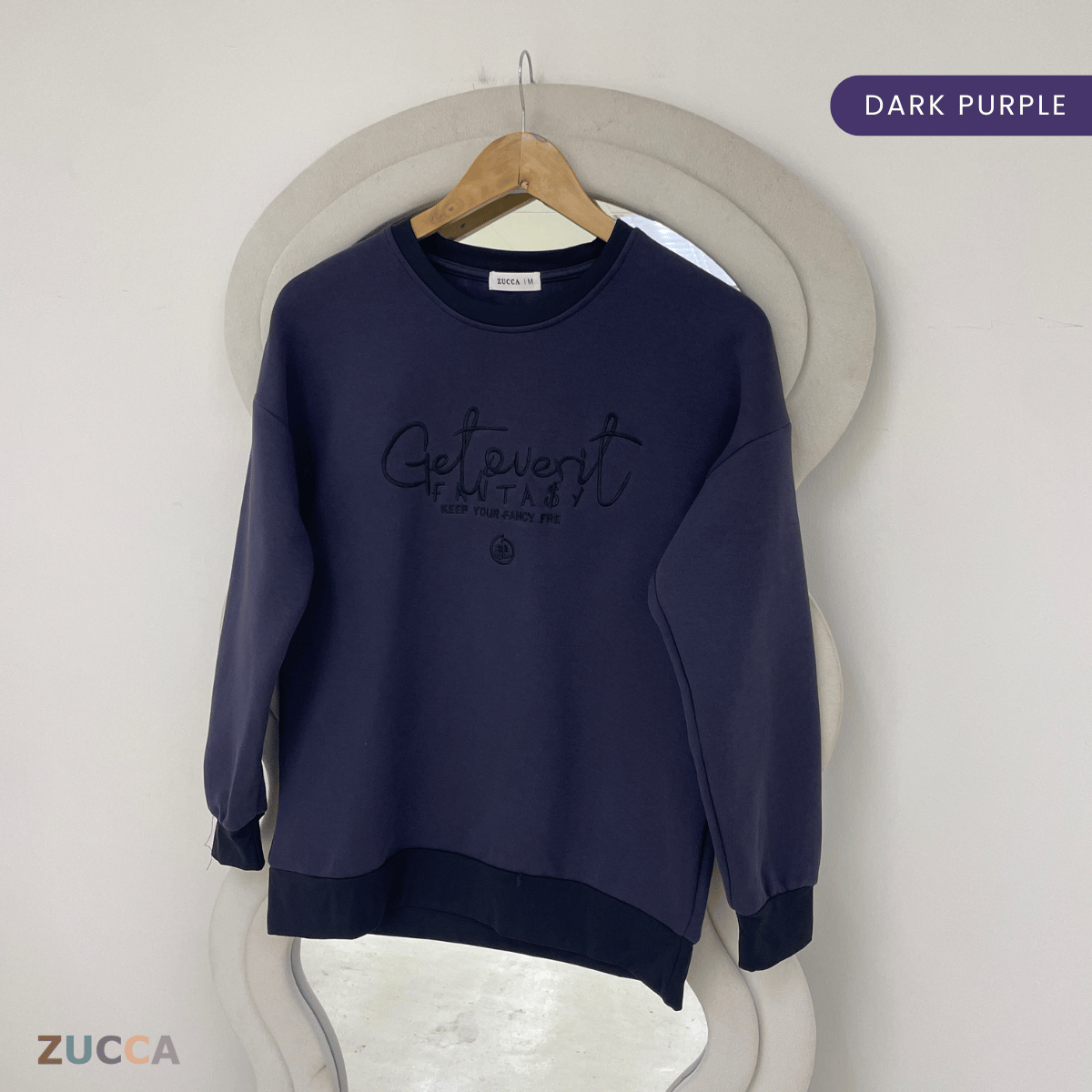 ZUCCA DELISHA EMBROIDERED SWEATSHIRT WOMEN - MA088