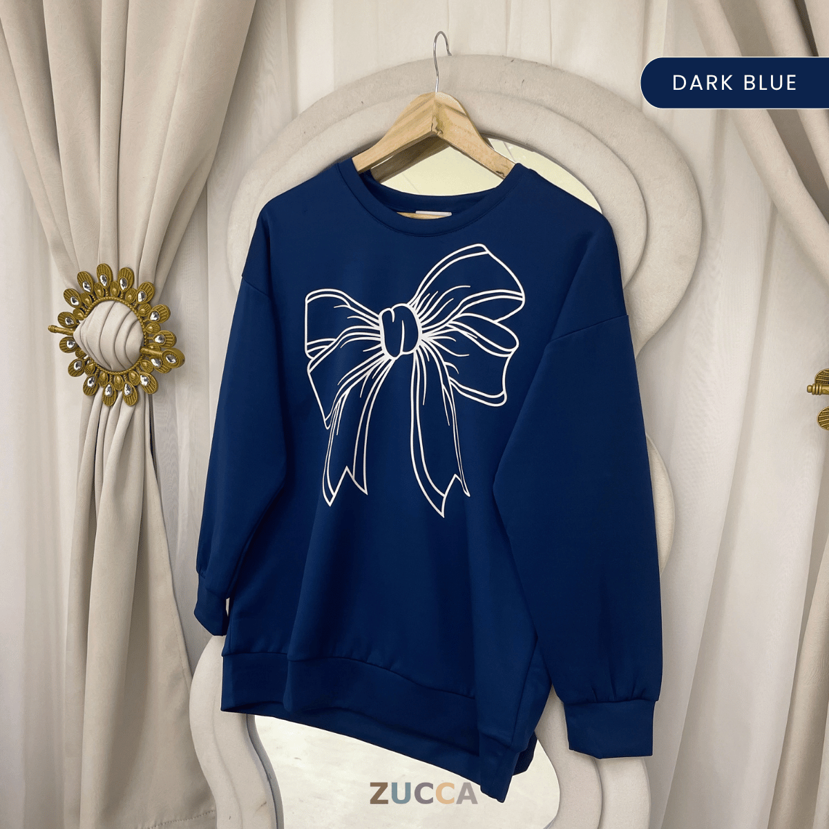 ZUCCA MONICA KEMEJA KASUAL BERCORAK REBEN - MA070