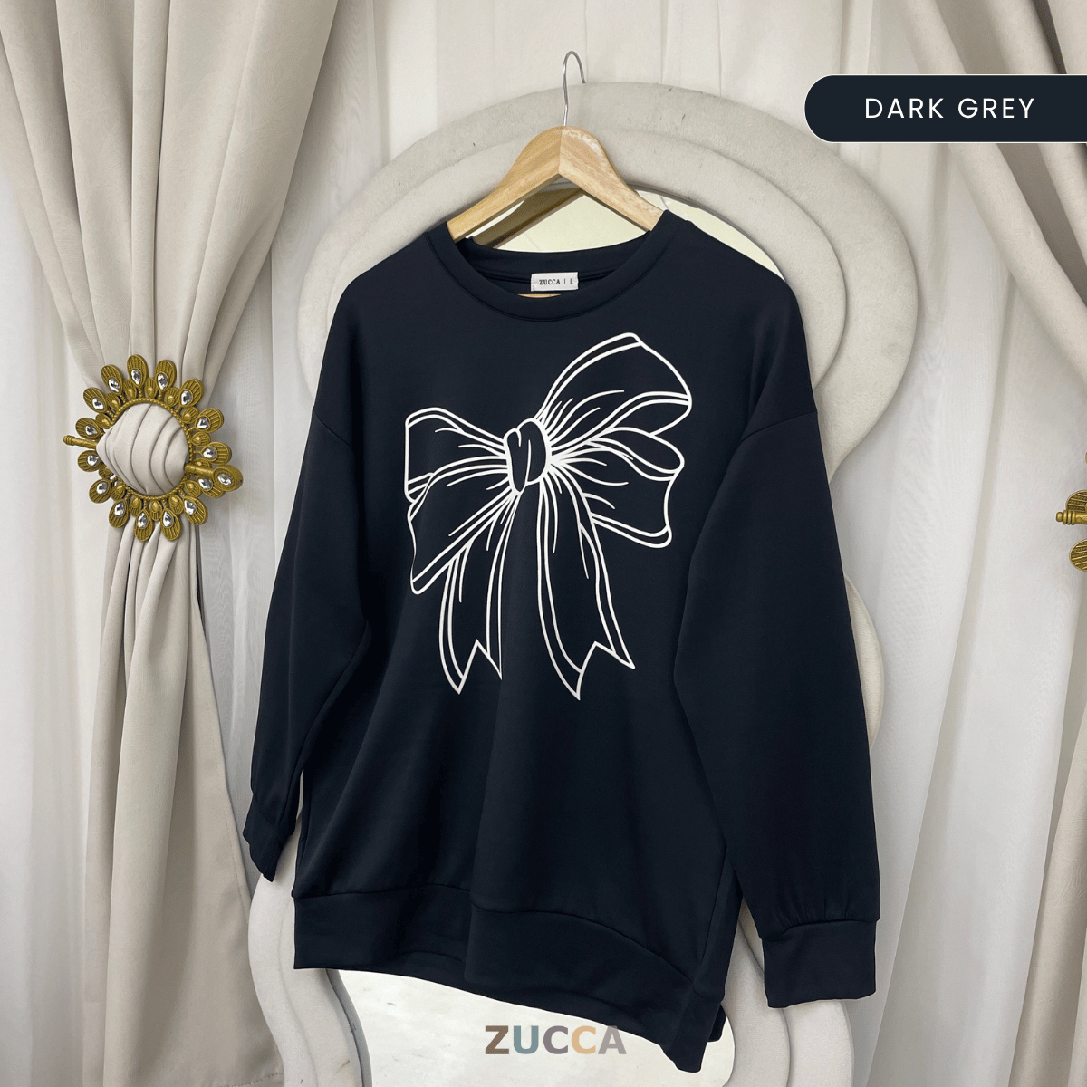 ZUCCA MONICA KEMEJA KASUAL BERCORAK REBEN - MA070