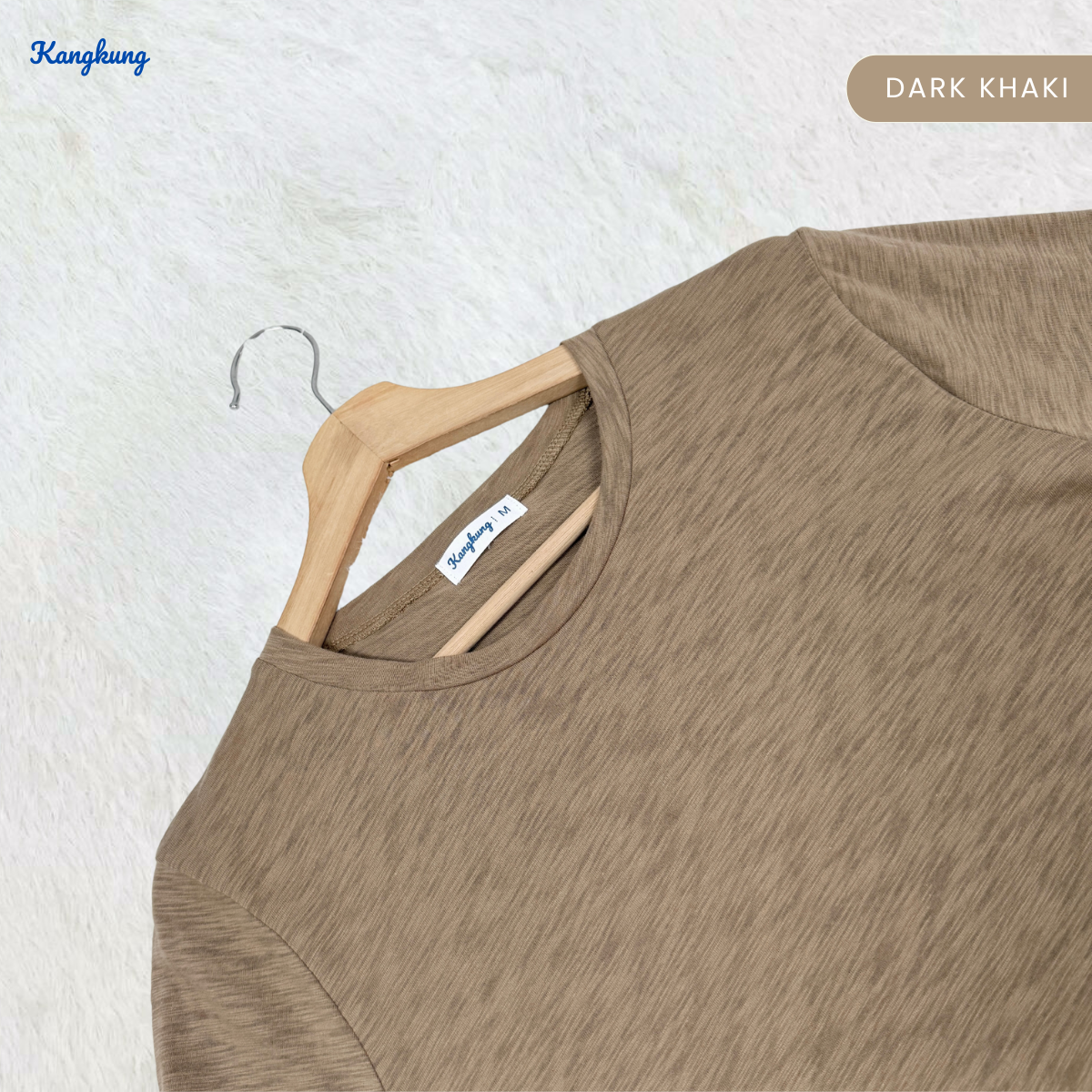 KANGKUNG AUDRA KEMEJA KAPAS ASAS LENGAN PANJANG - KK116