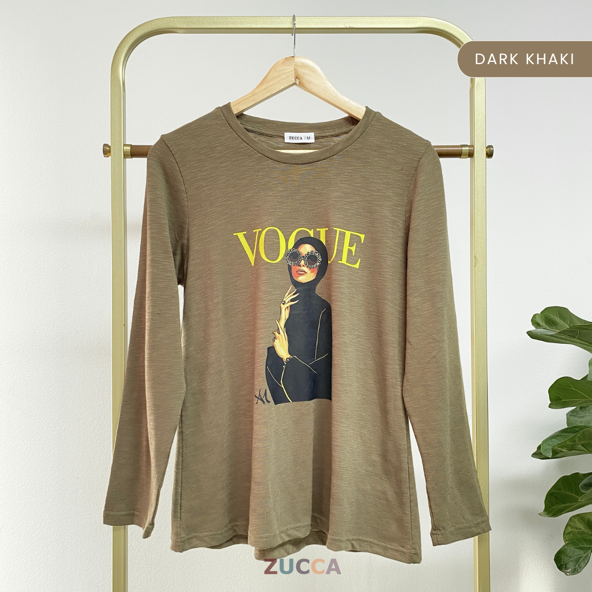 ZUCCA IQAH KEMEJA KASUAL BERCORAK REBEN – MA032 BAJU WANITA