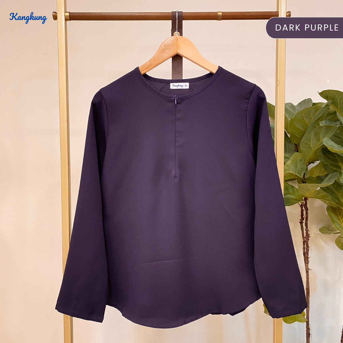 KANGKUNG MISTY BLOUS KASUAL ZIP BERGAYA – KK111