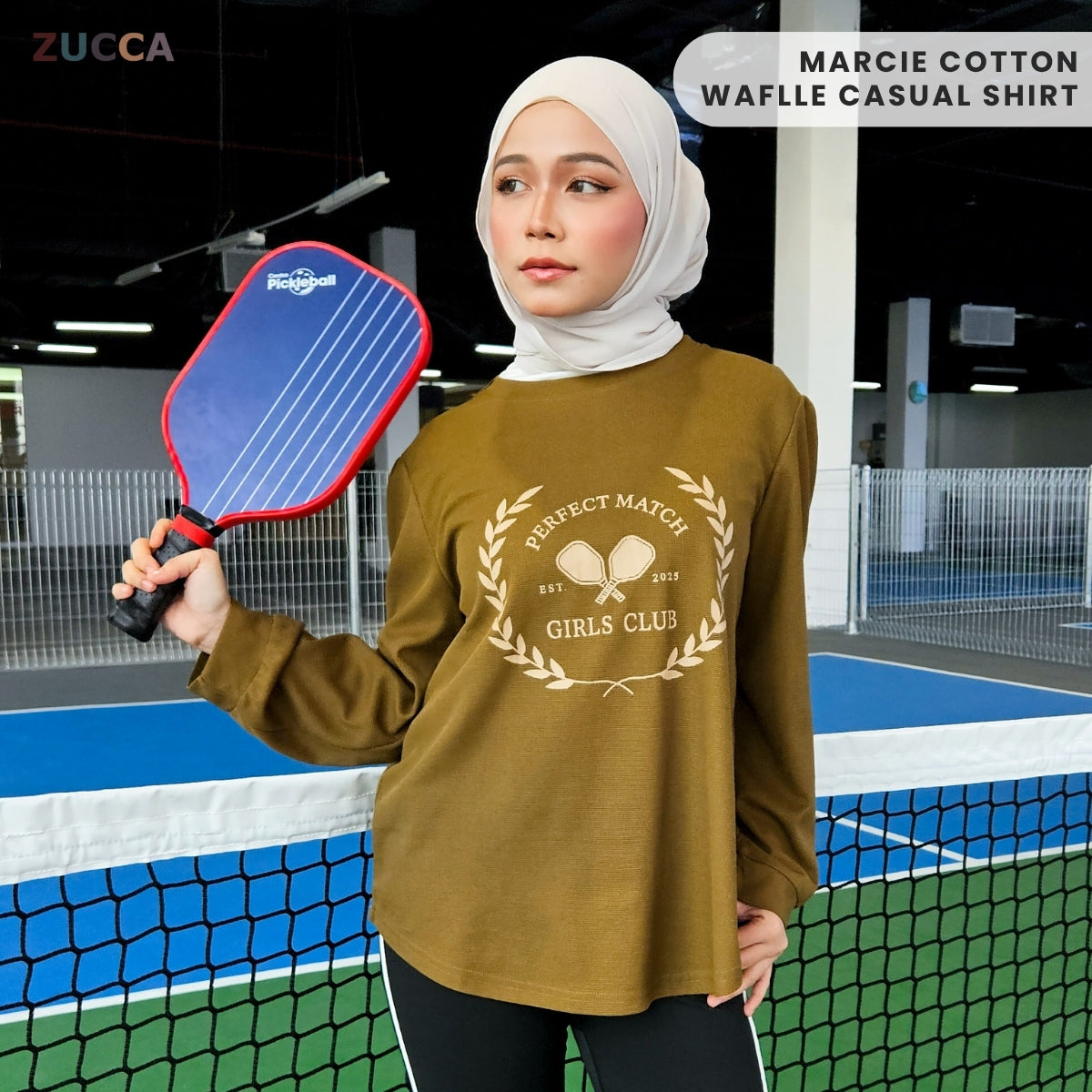 ZUCCA MARCIE KEMEJA KASUAL WANITA WAFFLE COTTON - DM007 BAJU WANITA KOREAN STYLE