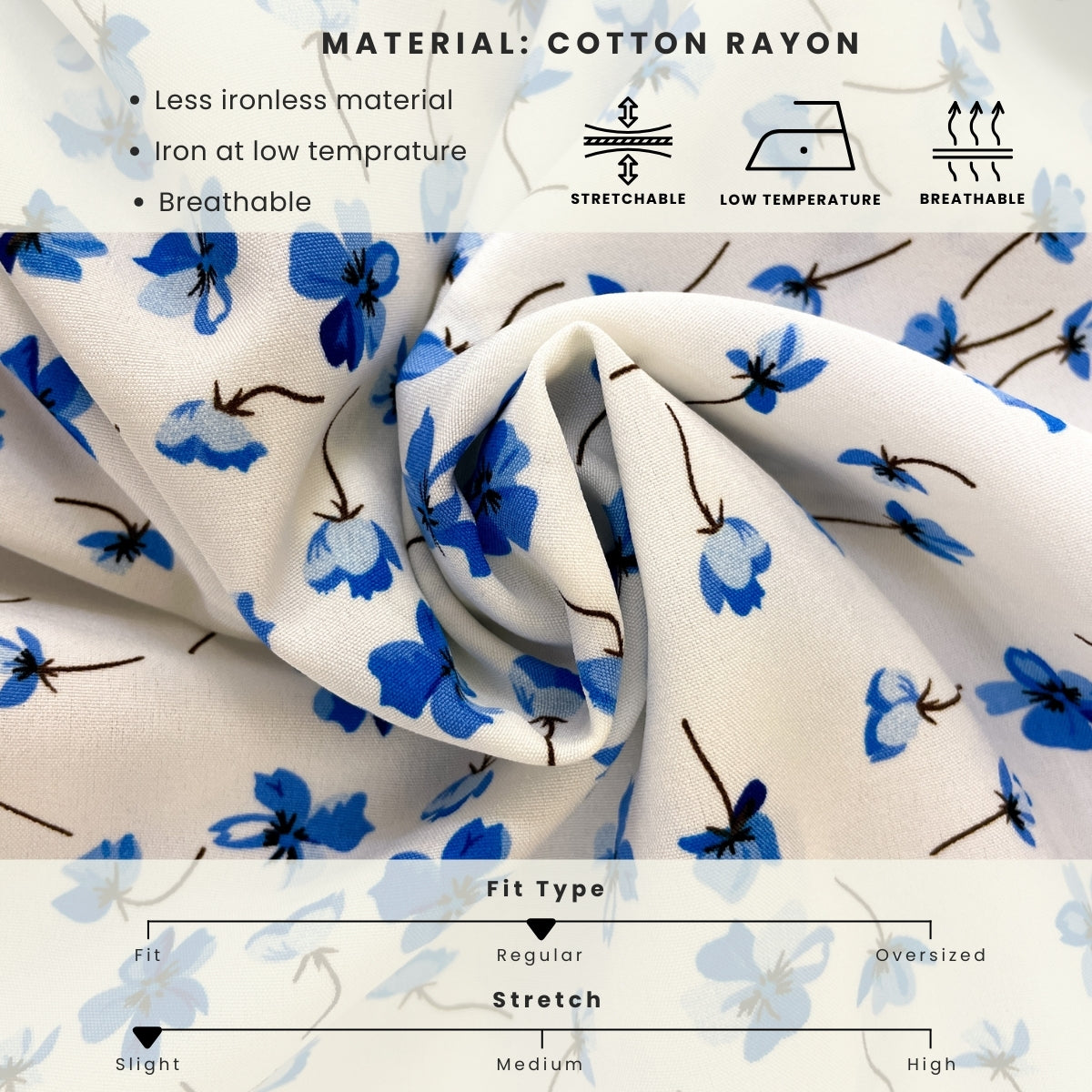 ZUCCA JULINA KASUAL WOMEN BLOUSE FLOWER PRINTED - DM017