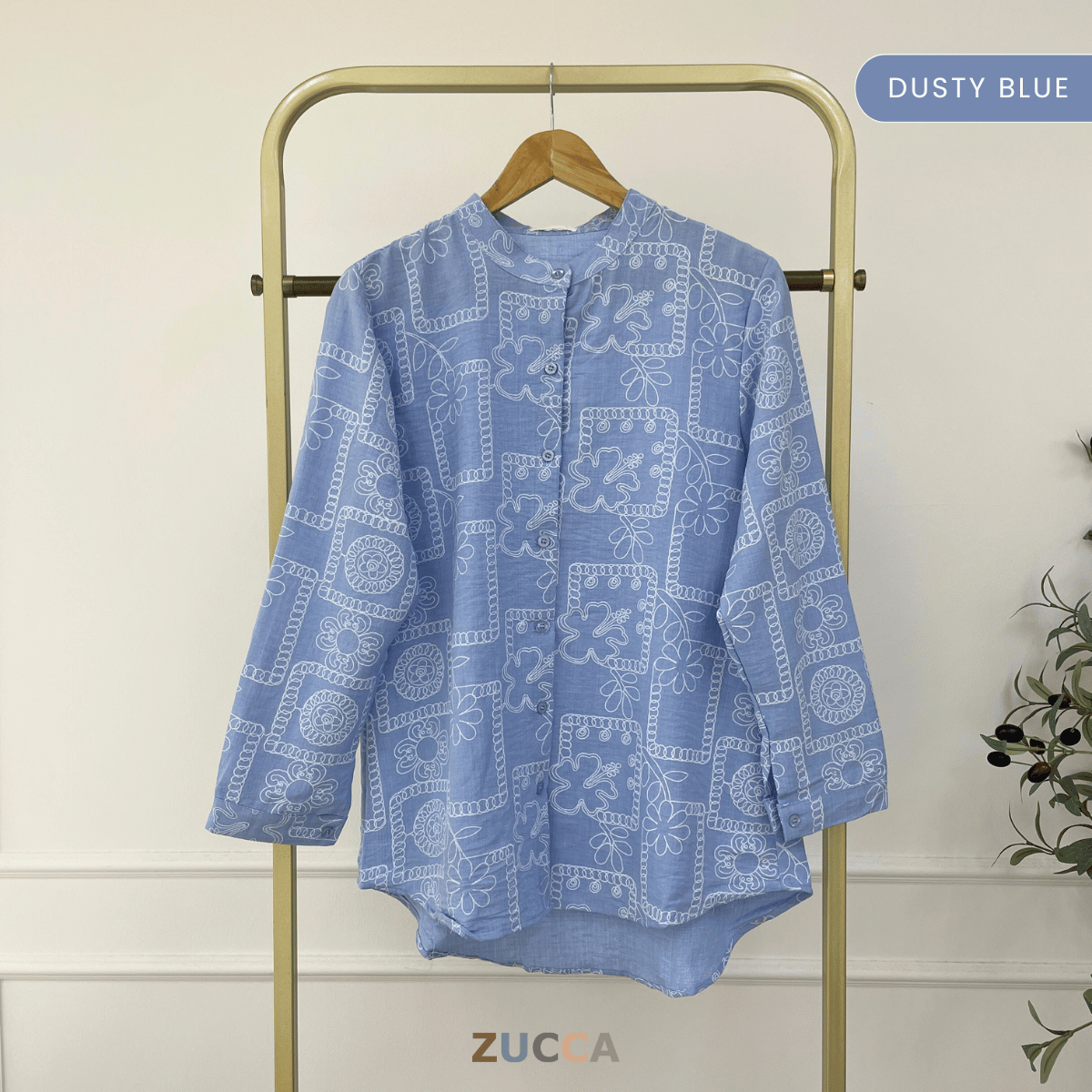 ZUCCA SUMAYA KEMEJA WANITA CORAK KASUAL - DM021