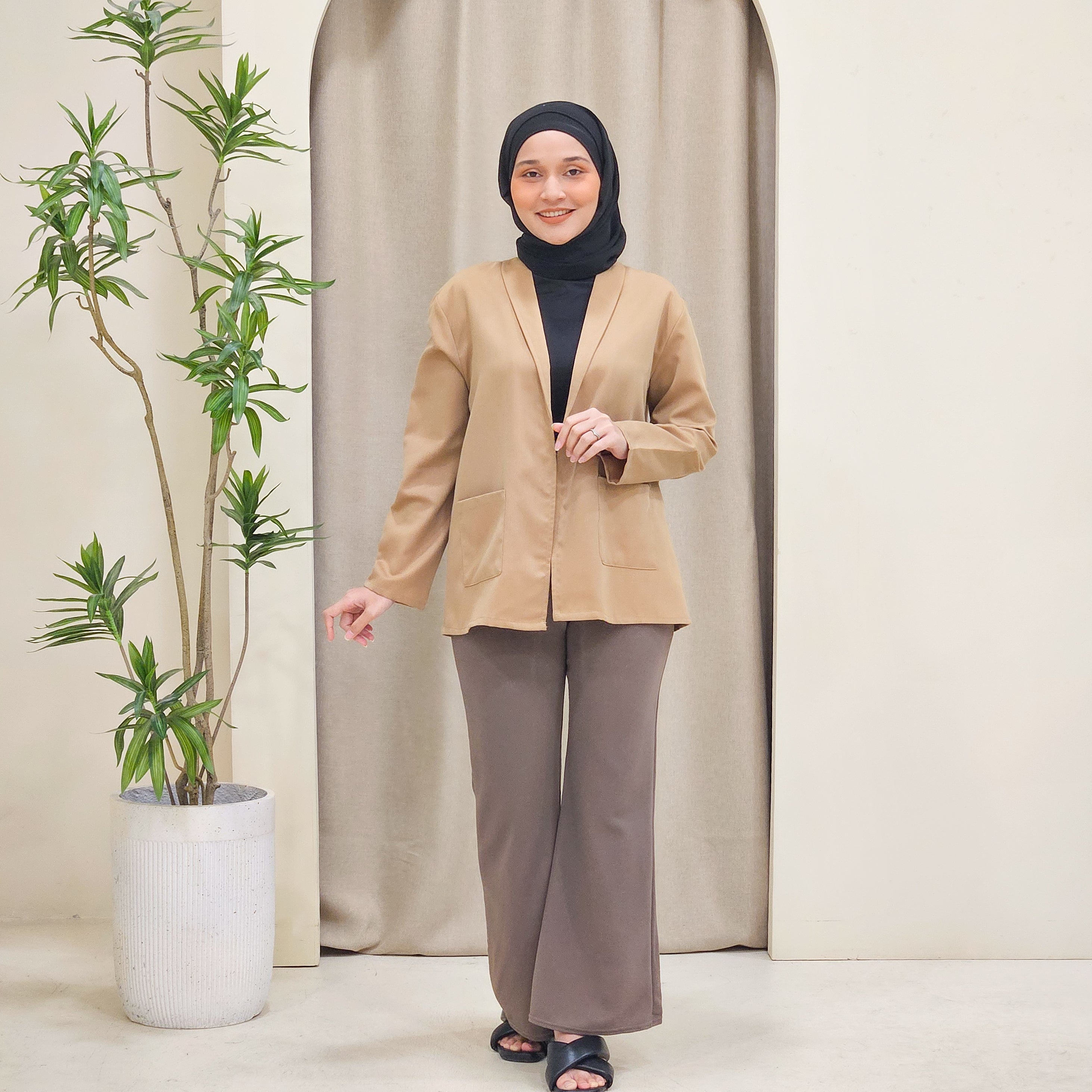 Suzee Cotton Cardigan Blazer - DM022