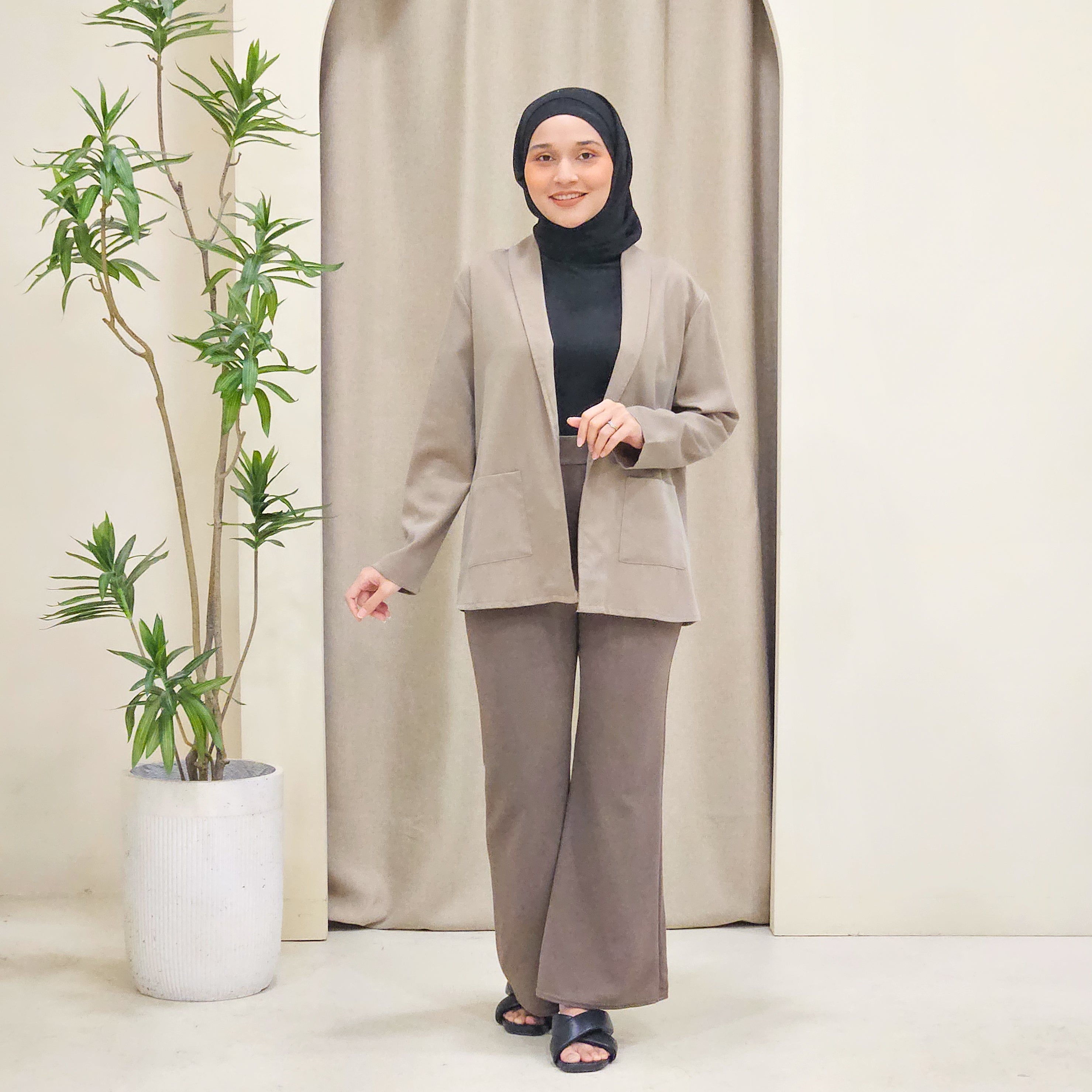 Suzee Cotton Cardigan Blazer - DM022