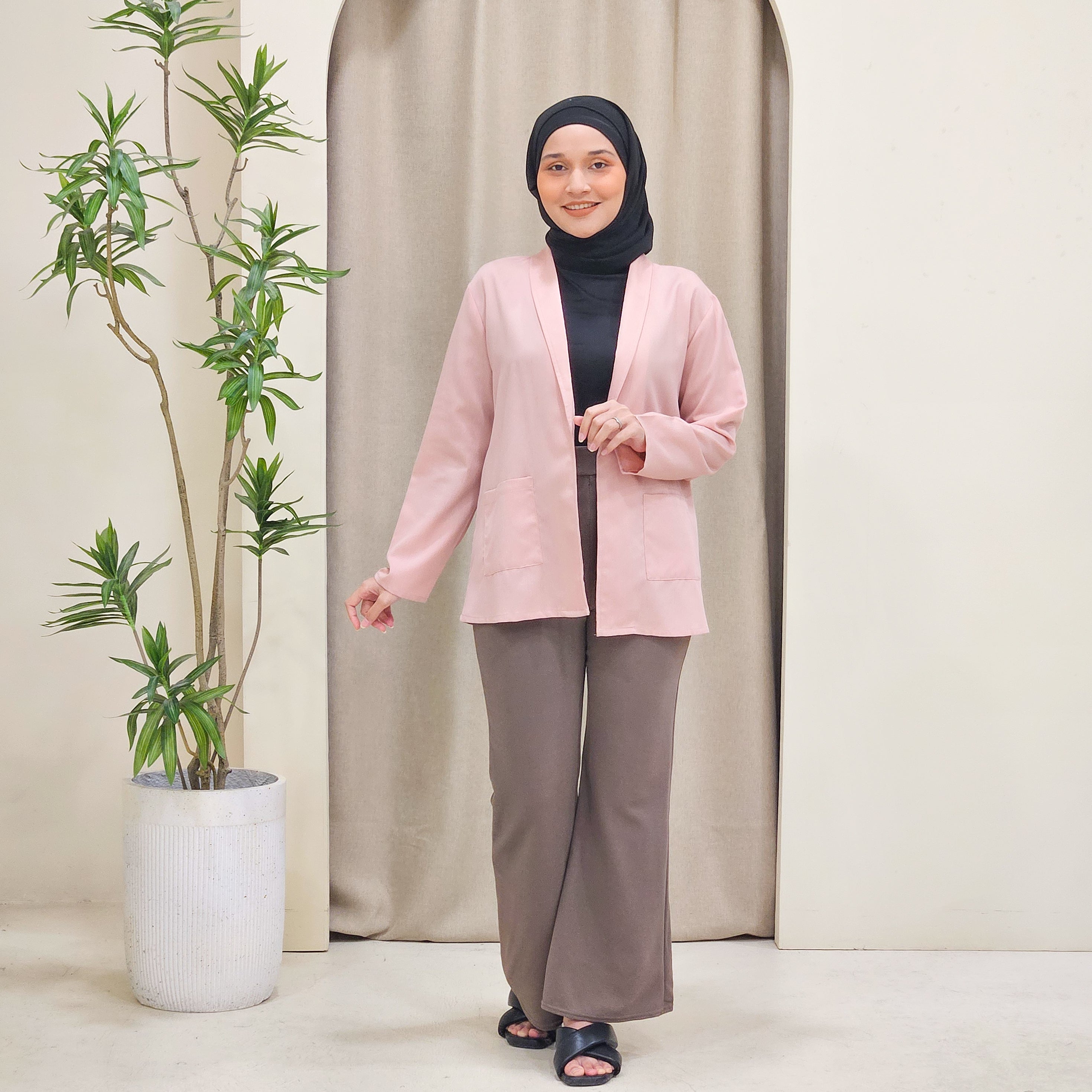 Suzee Cotton Cardigan Blazer - DM022