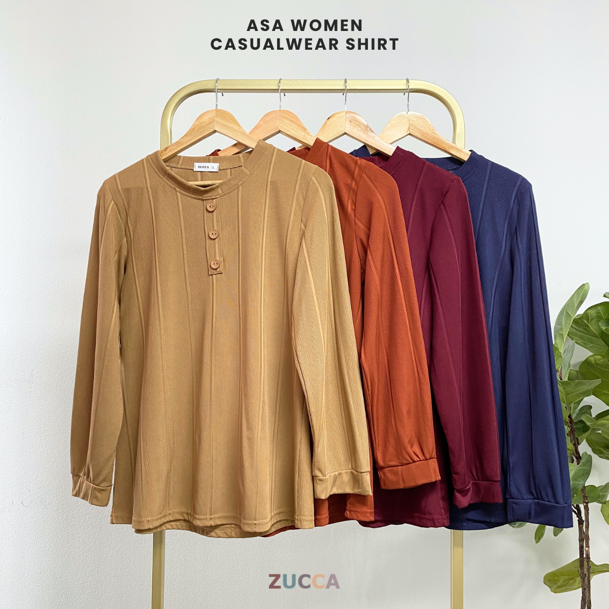 ZUCCA CLEARANCE ASA BAJU KASUAL WANITA - DM033 BLOUSE
