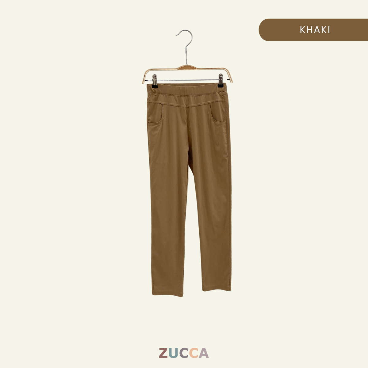 ZUCCA DARWIN SELUAR SLACK STRETCHABLE WANITA STRAIGHT CUT KOREAN STYLE - DM042 PALAZZO Casual Fit