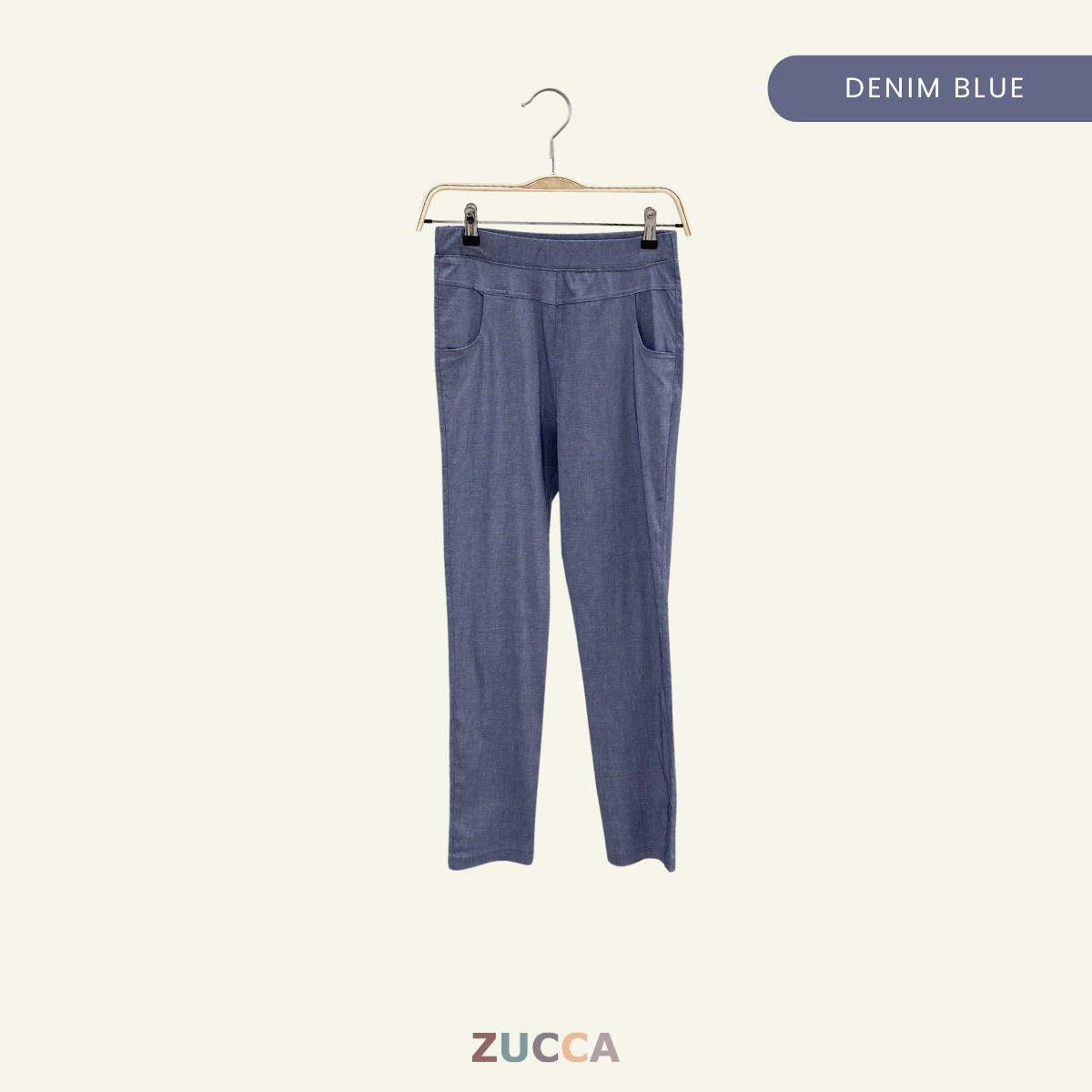 ZUCCA DARWIN SELUAR SLACK STRETCHABLE WANITA STRAIGHT CUT KOREAN STYLE - DM042 PALAZZO Casual Fit