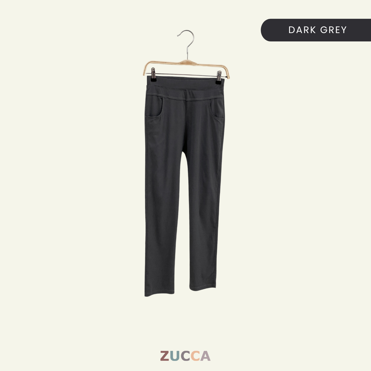 ZUCCA DARWIN SELUAR SLACK STRETCHABLE WANITA STRAIGHT CUT KOREAN STYLE - DM042 PALAZZO Casual Fit