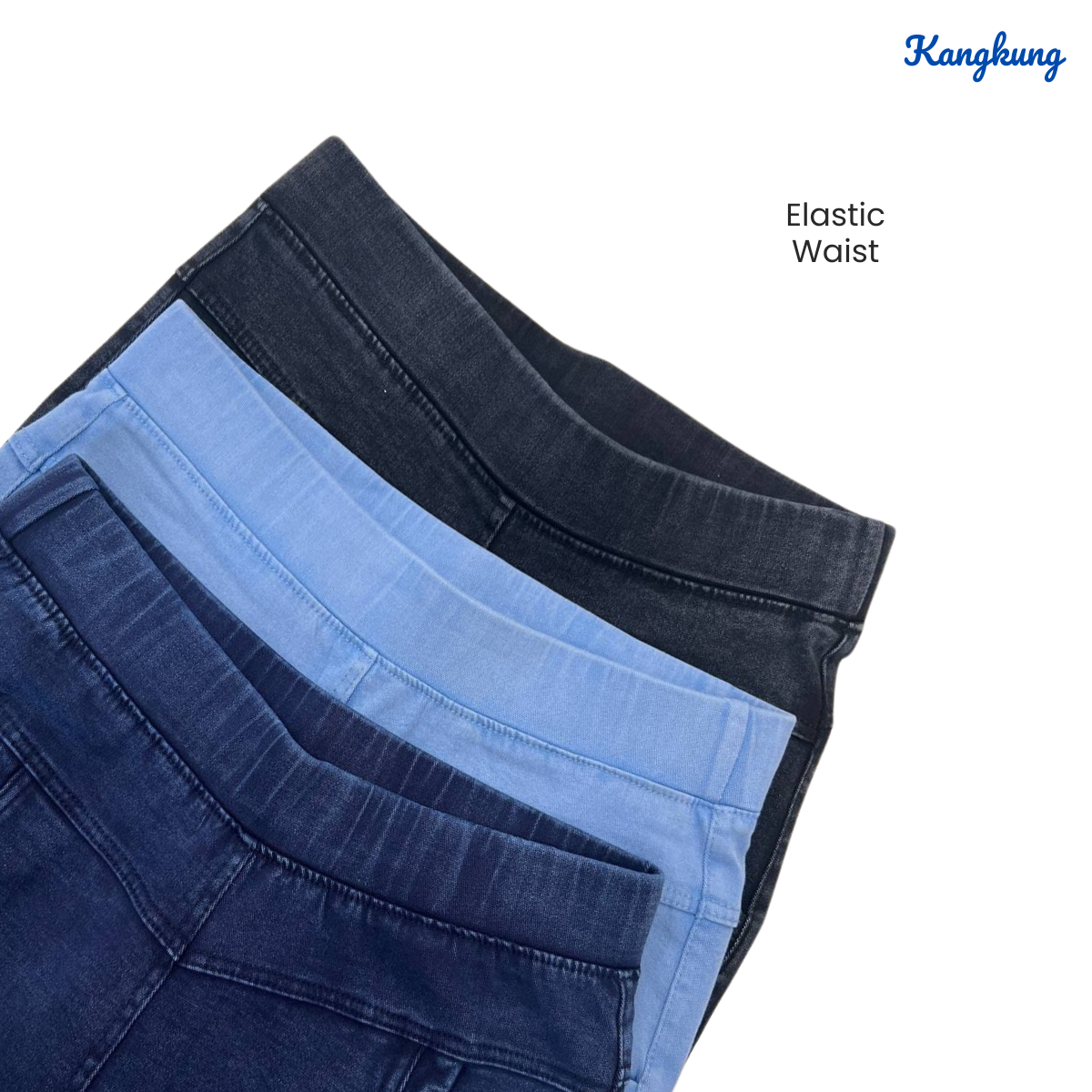 ZUCCA AFIFI SELUAR JEGGING DENIM BERELASTIK WANITA (SAIZ XL–6XL) – DM045 GAYA KOREA