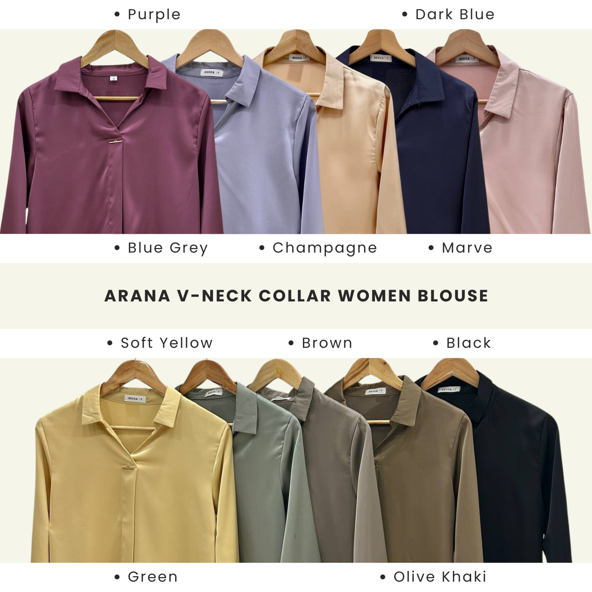 Arana V-Neck Collar Women Blouse - DM051