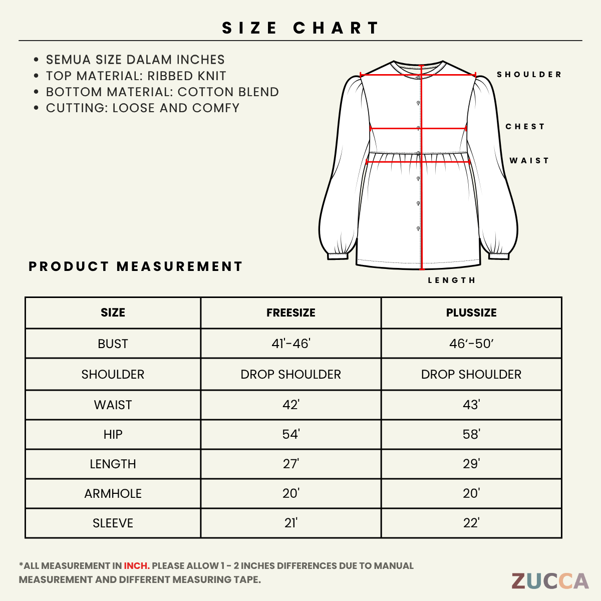 ZUCCA SISSY TWO TONE TUNIC WOMEN BLOUSE - DM062