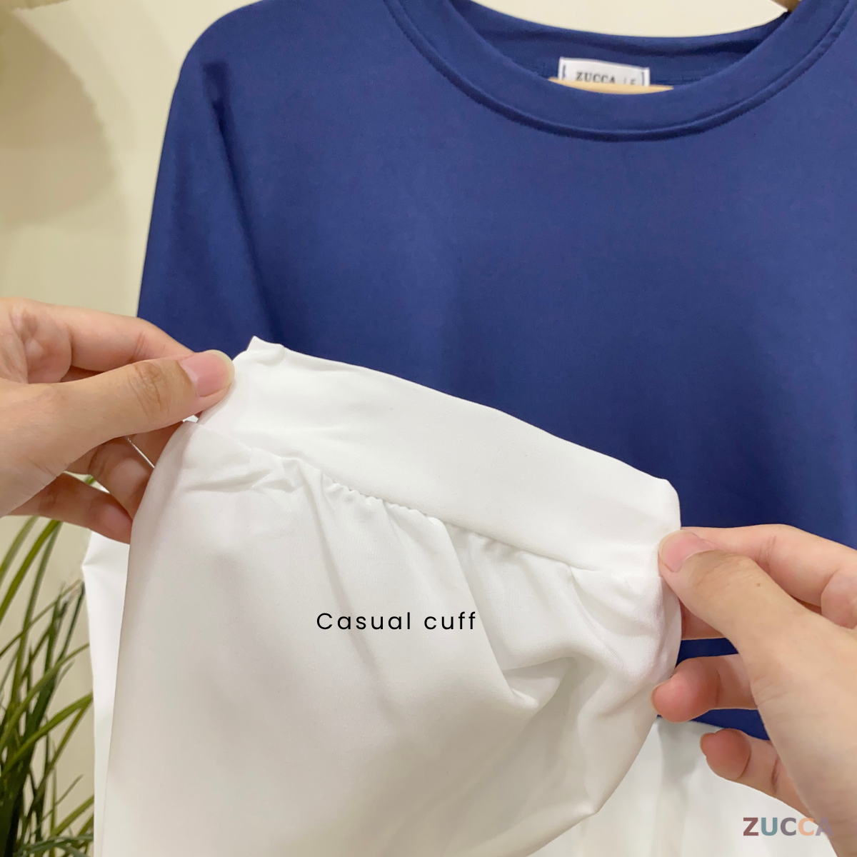 ZUCCA SISSY TWO TONE TUNIC WOMEN BLOUSE - DM062