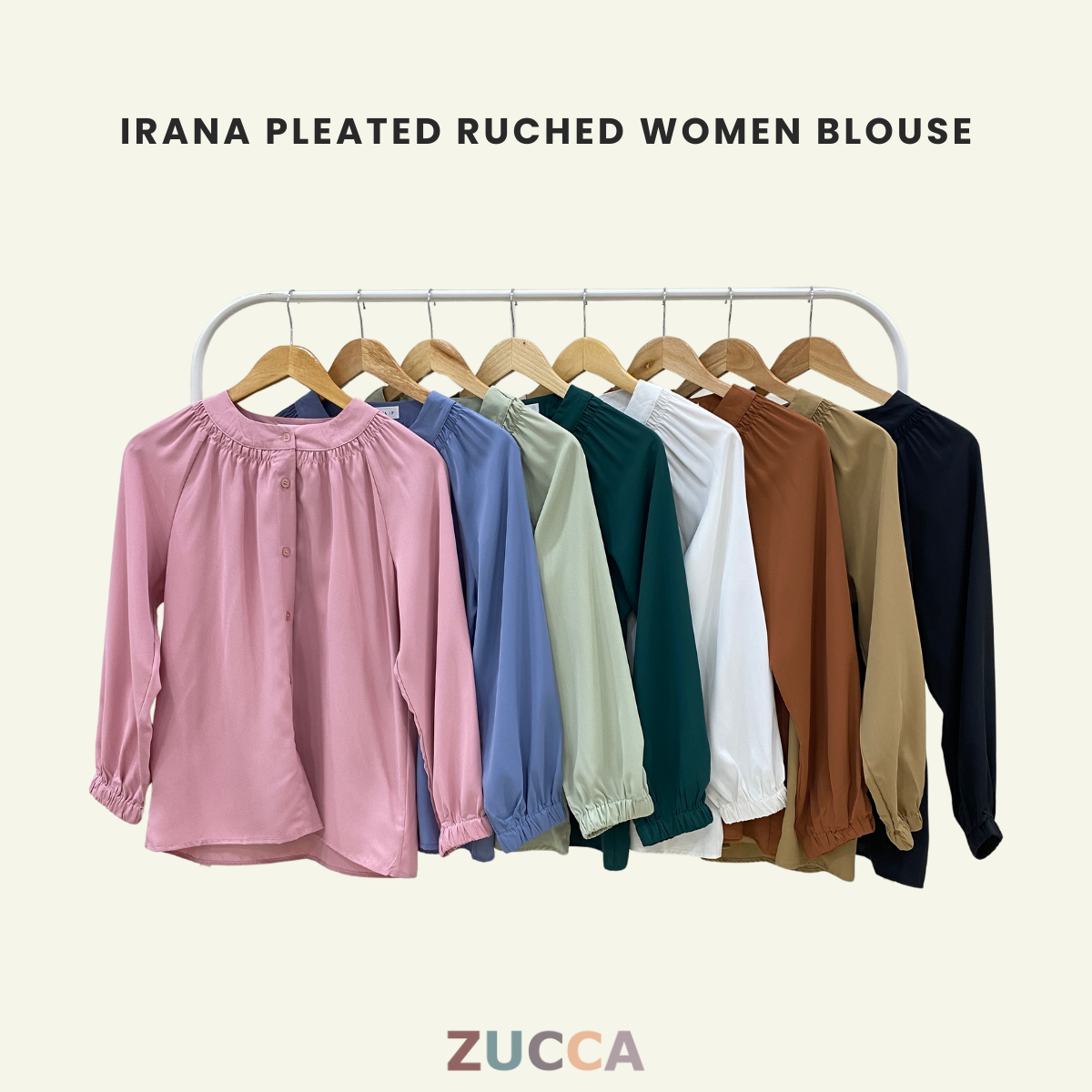 Irana Pleated Ruched Women Blouse - DM064