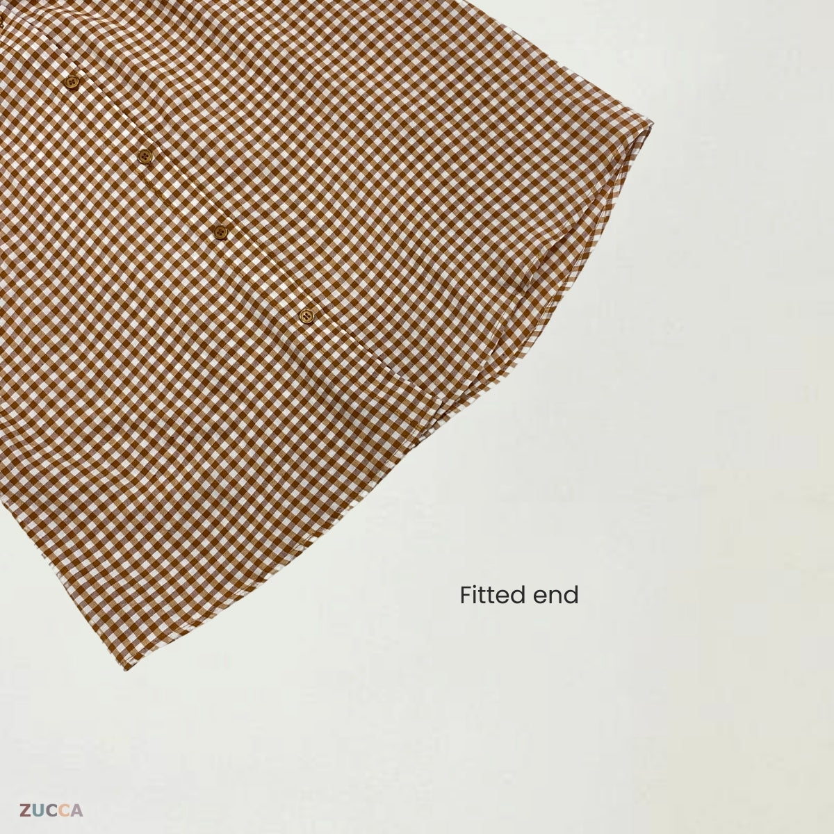 ZUCCA AMANDA BLAUS KASUAL BERPOLA GINGHAM - DM072A