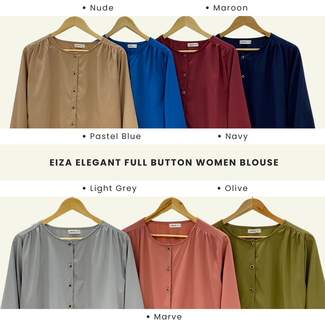 Eiza Elegant Full Button Women Blouse - DM077