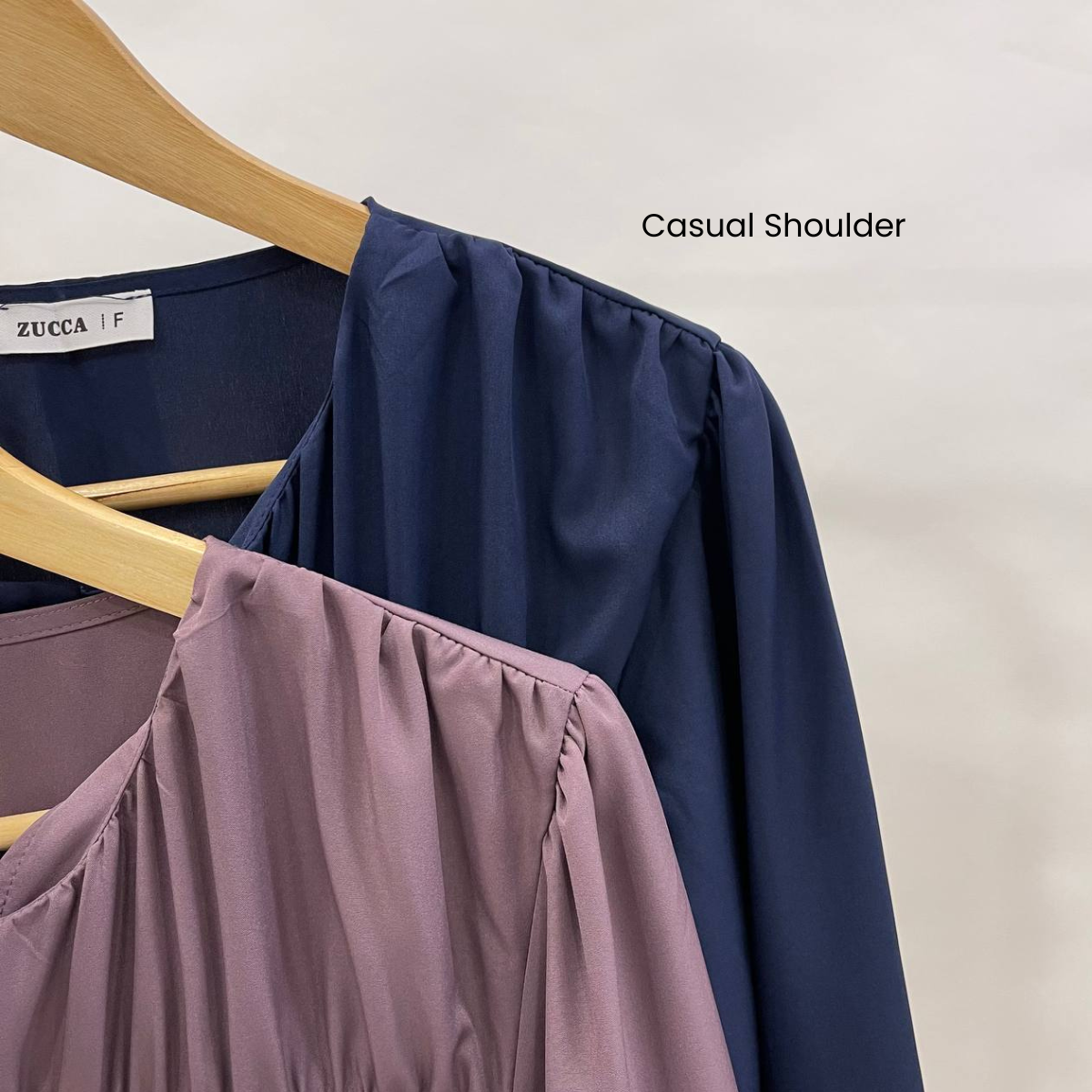 ZUCCA FRENA RUCHED WOMEN BLOUSE - DM078 KOREAN STYLE