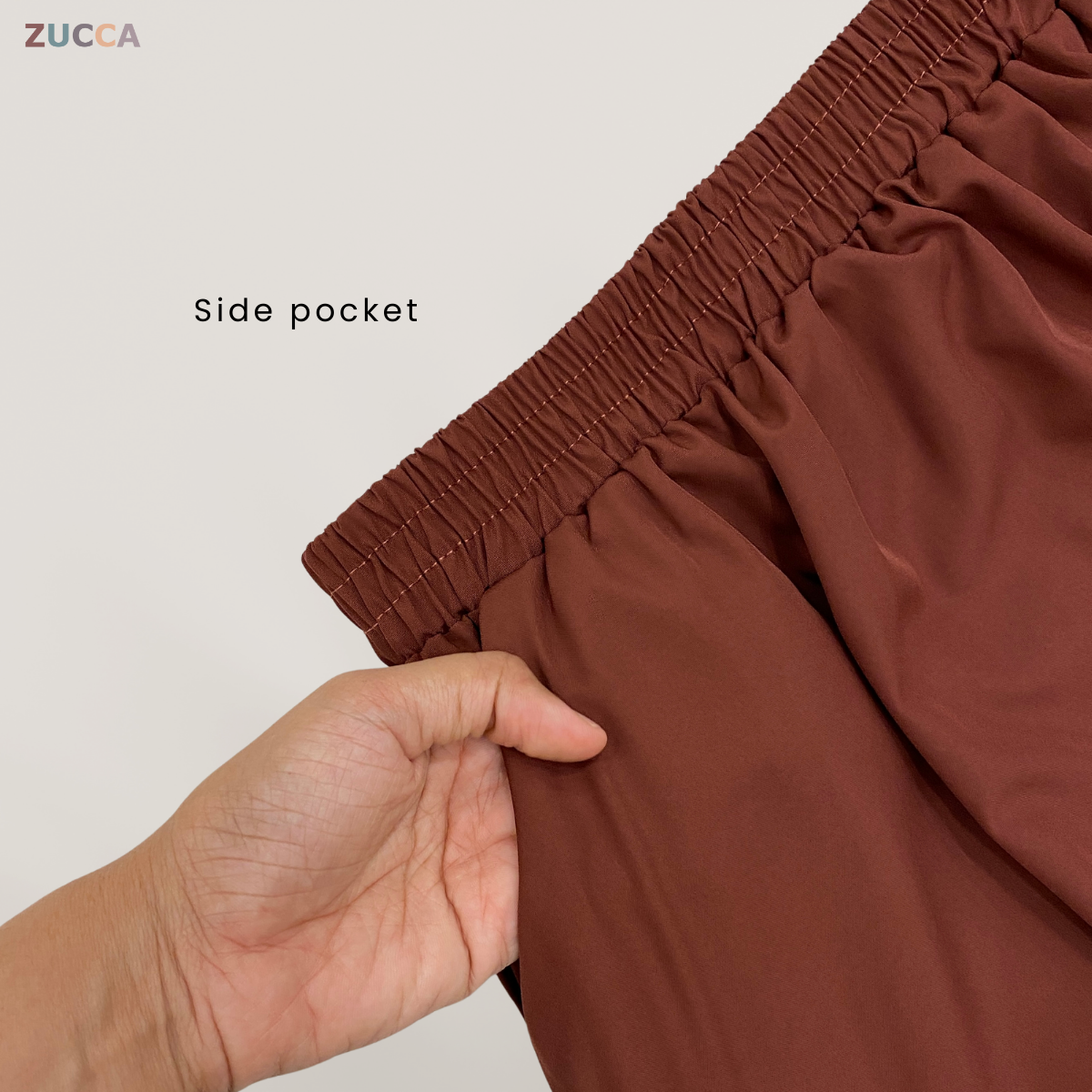 Syafia Pocket Cotton A-line Skirt - DM120