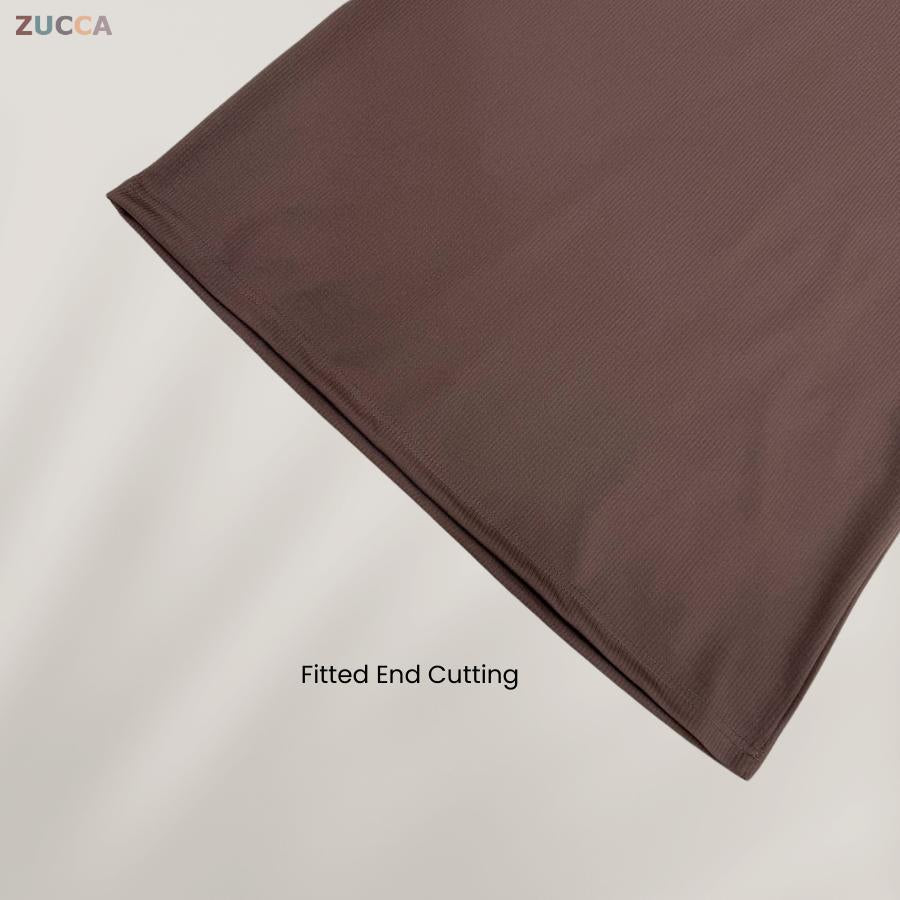 Stacy Ribbed Knit Attached Women Blouse - DM122 Korean Style