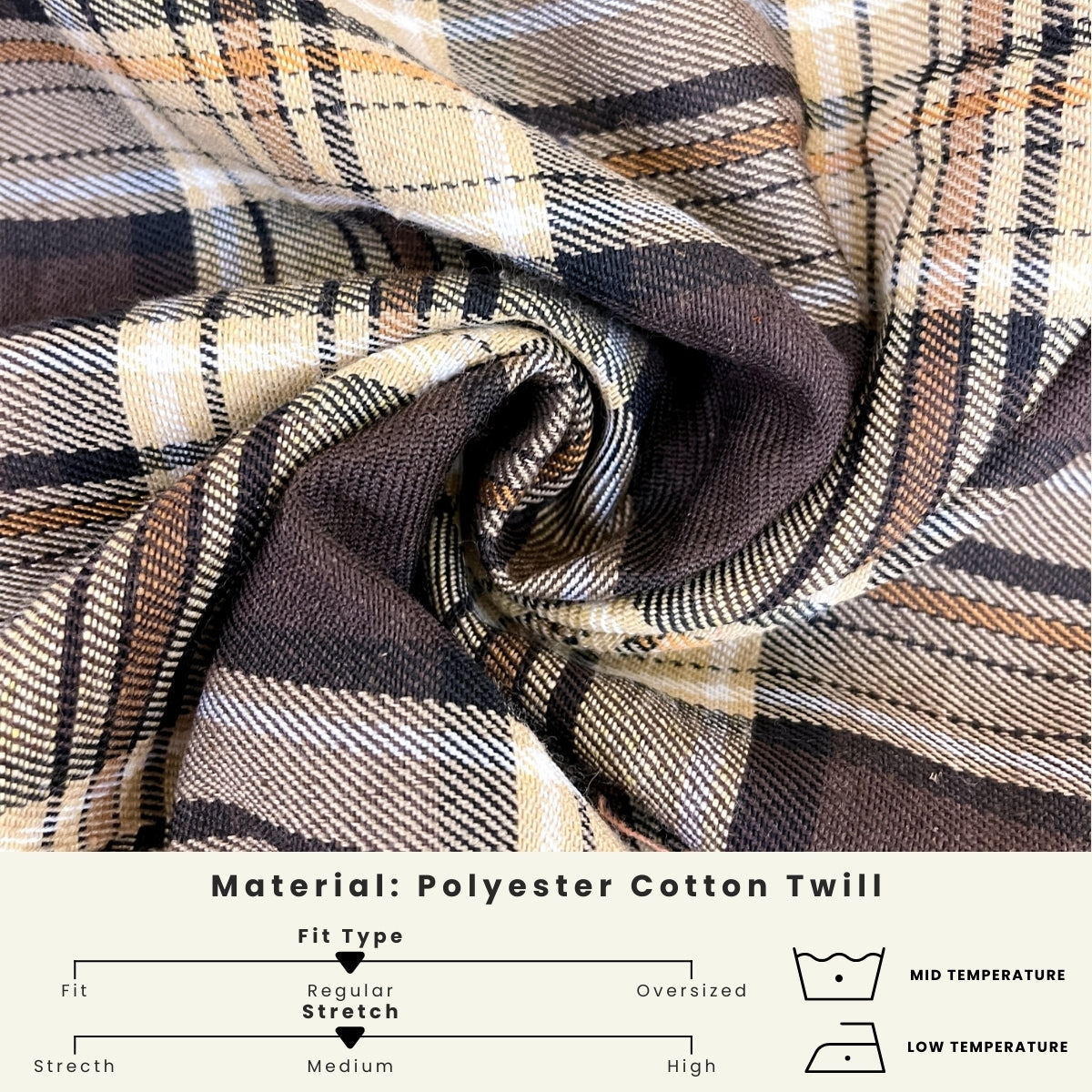 ZUCCA TASHA HALF BUTTON CHECKERED BLOUSE - DM130