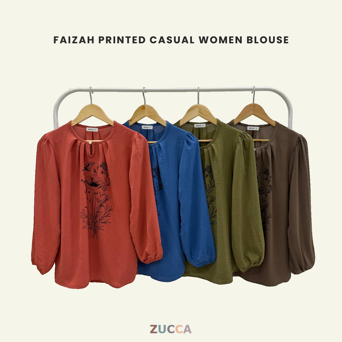 Faizah Printed Casual Women Blouse - DM131