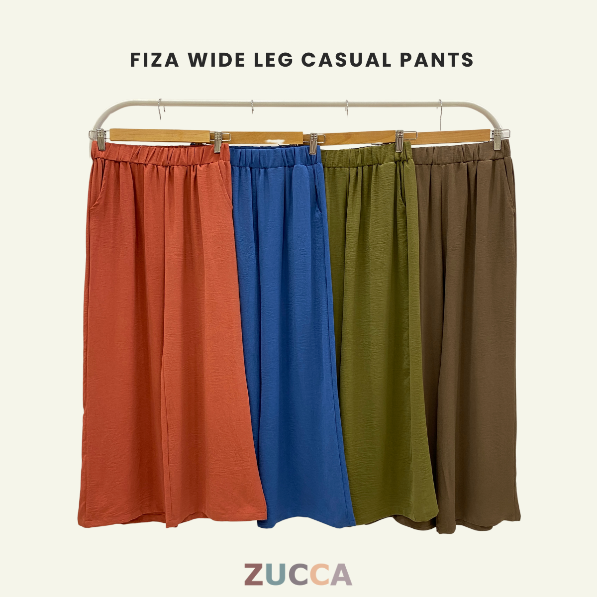 Fiza Wide Leg Casual Pants - DM132