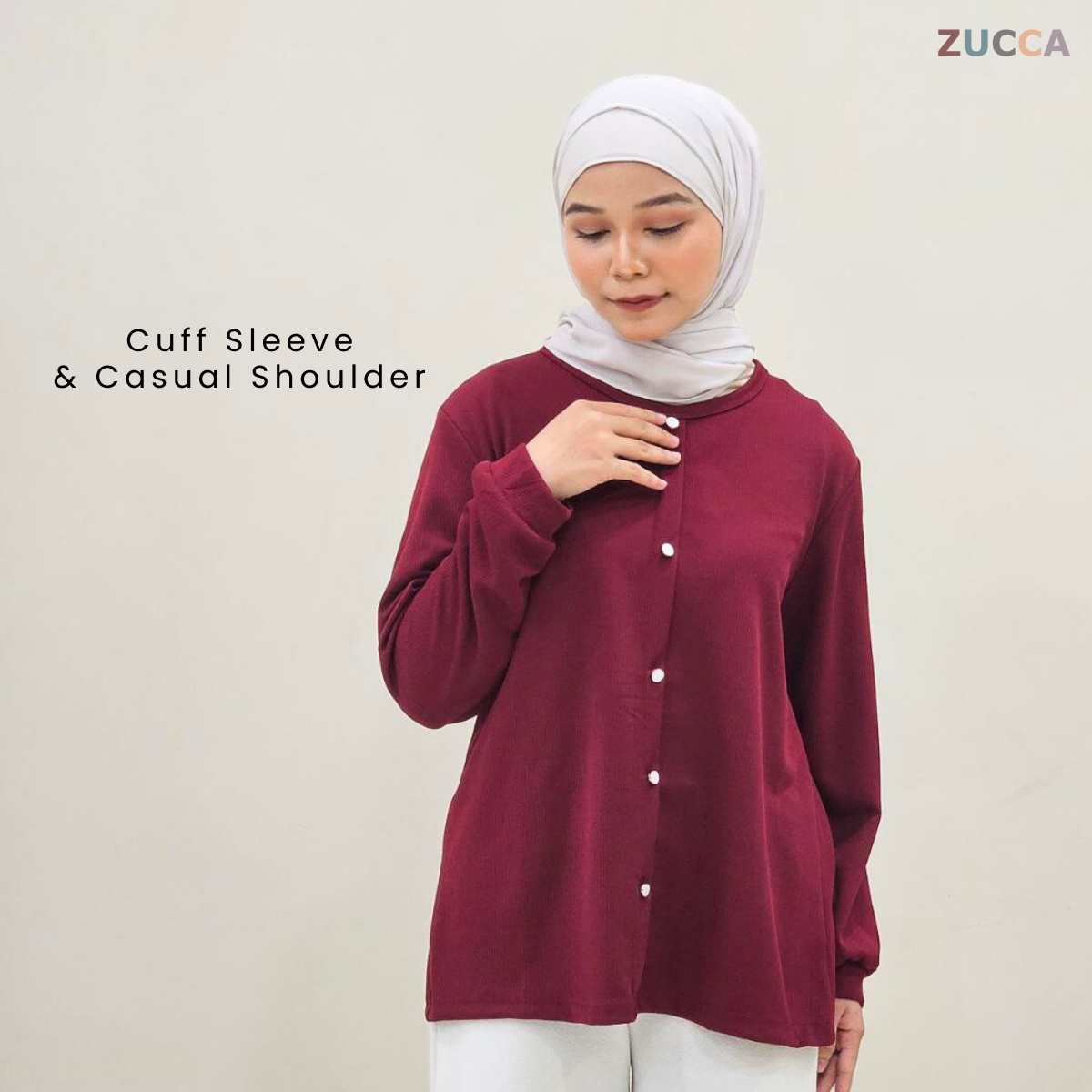 Linea Full Button Comfy Blouse - DM137