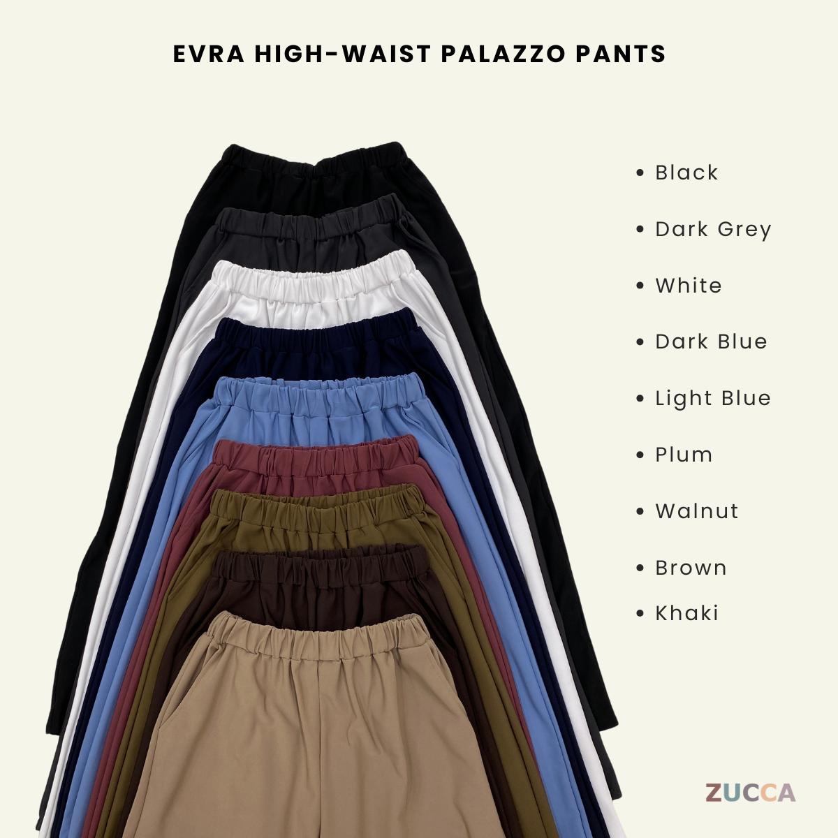 Evra High-Waist Palazzo Pants - DM169