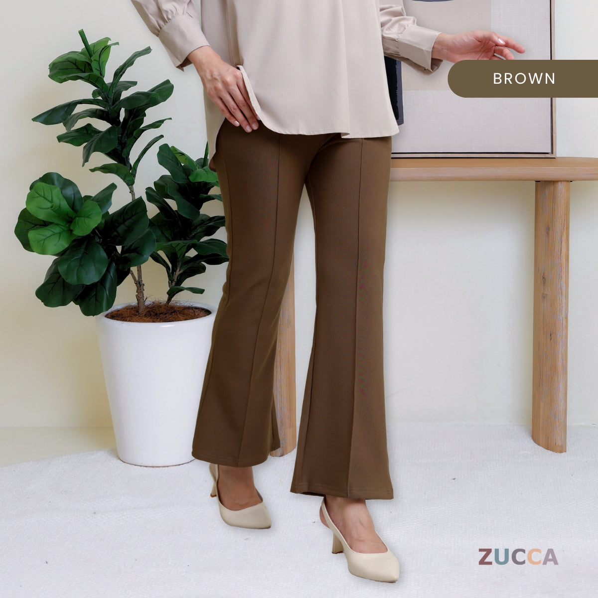 Davi High Waist Flare Women Pants - DM170