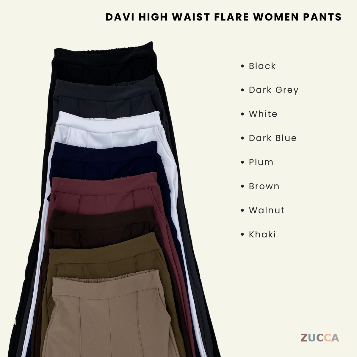 Davi High Waist Flare Women Pants - DM170