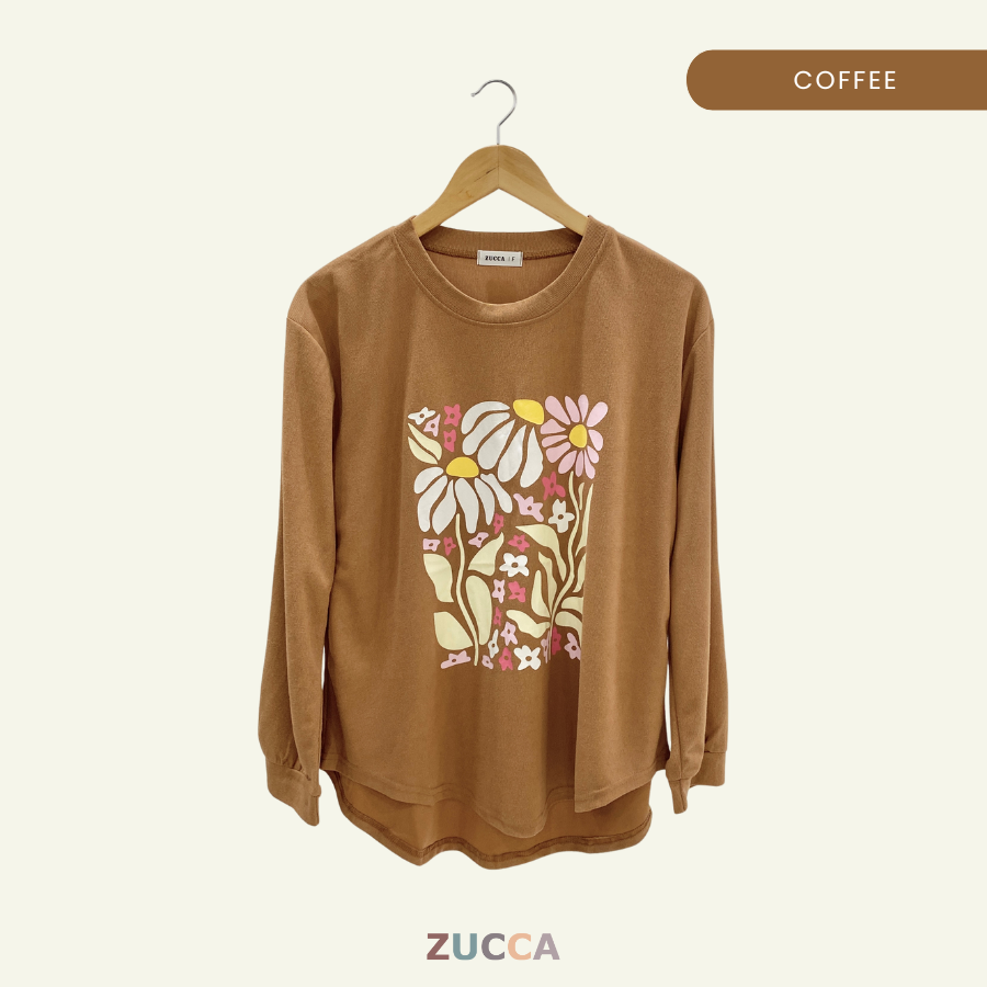 Jessy Casual Printed Sweatshirt Blouse - DM176