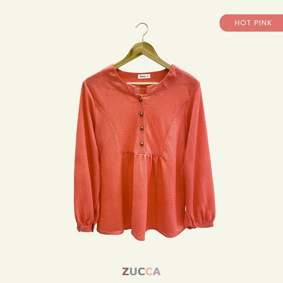ZUCCA HUSNA BLOUSE DOLLY BUTANG SEPARUH - DM184