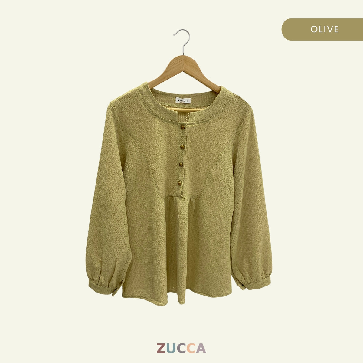 ZUCCA HUSNA BLOUSE DOLLY BUTANG SEPARUH - DM184